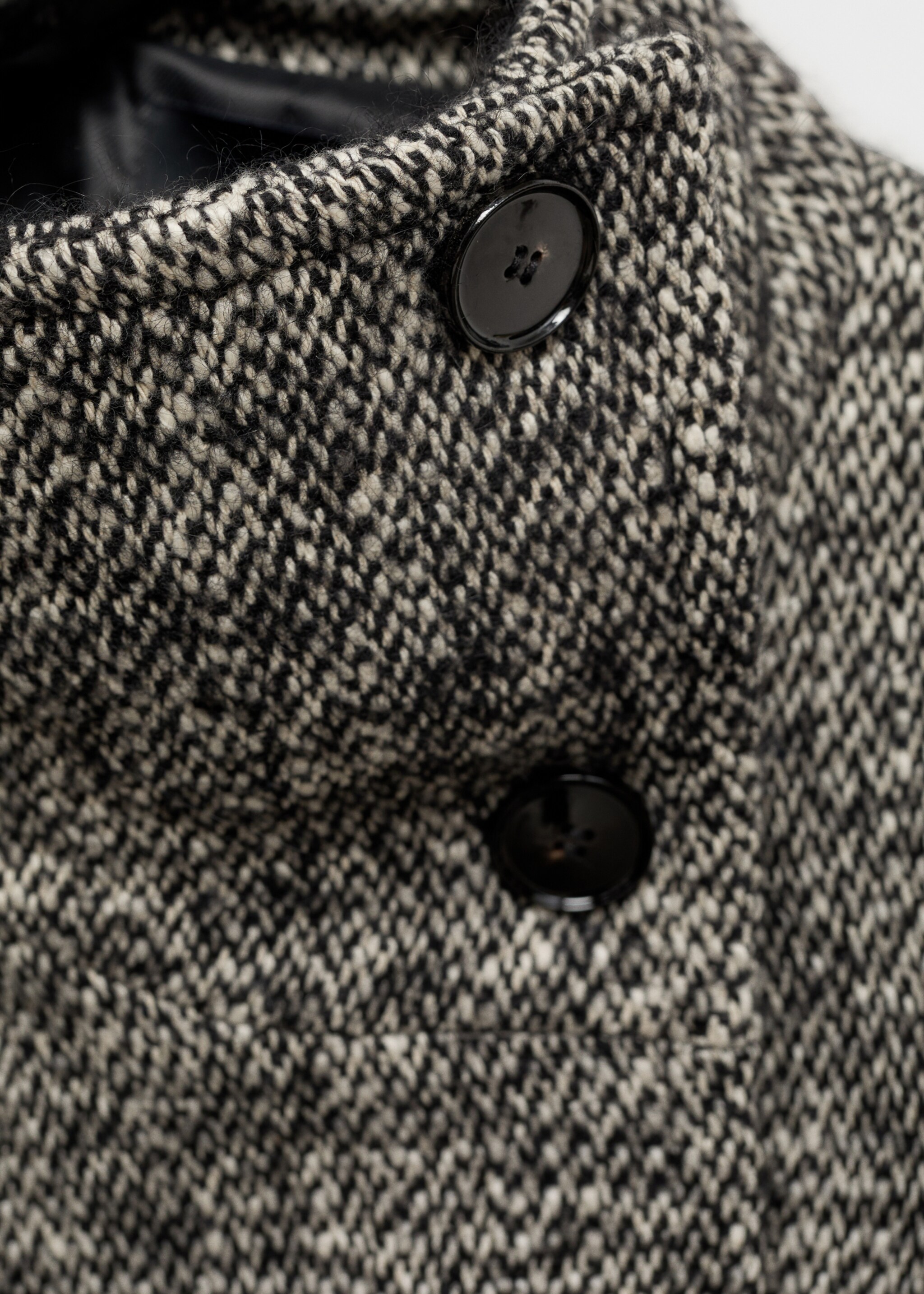 Mottled double-breasted coat - Details of the article 8