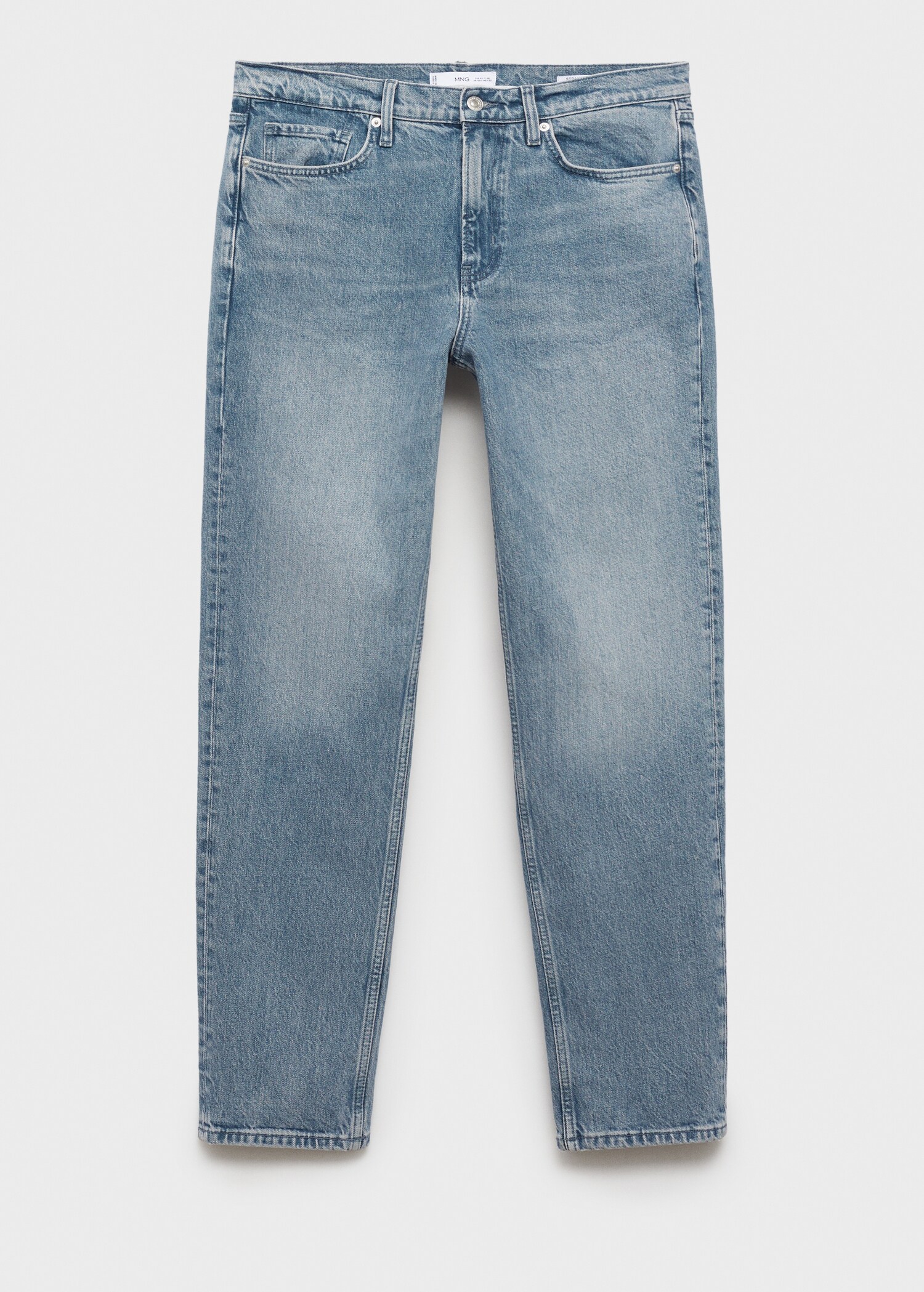 Regular-fit jeans met versleten effect - Artikel zonder model