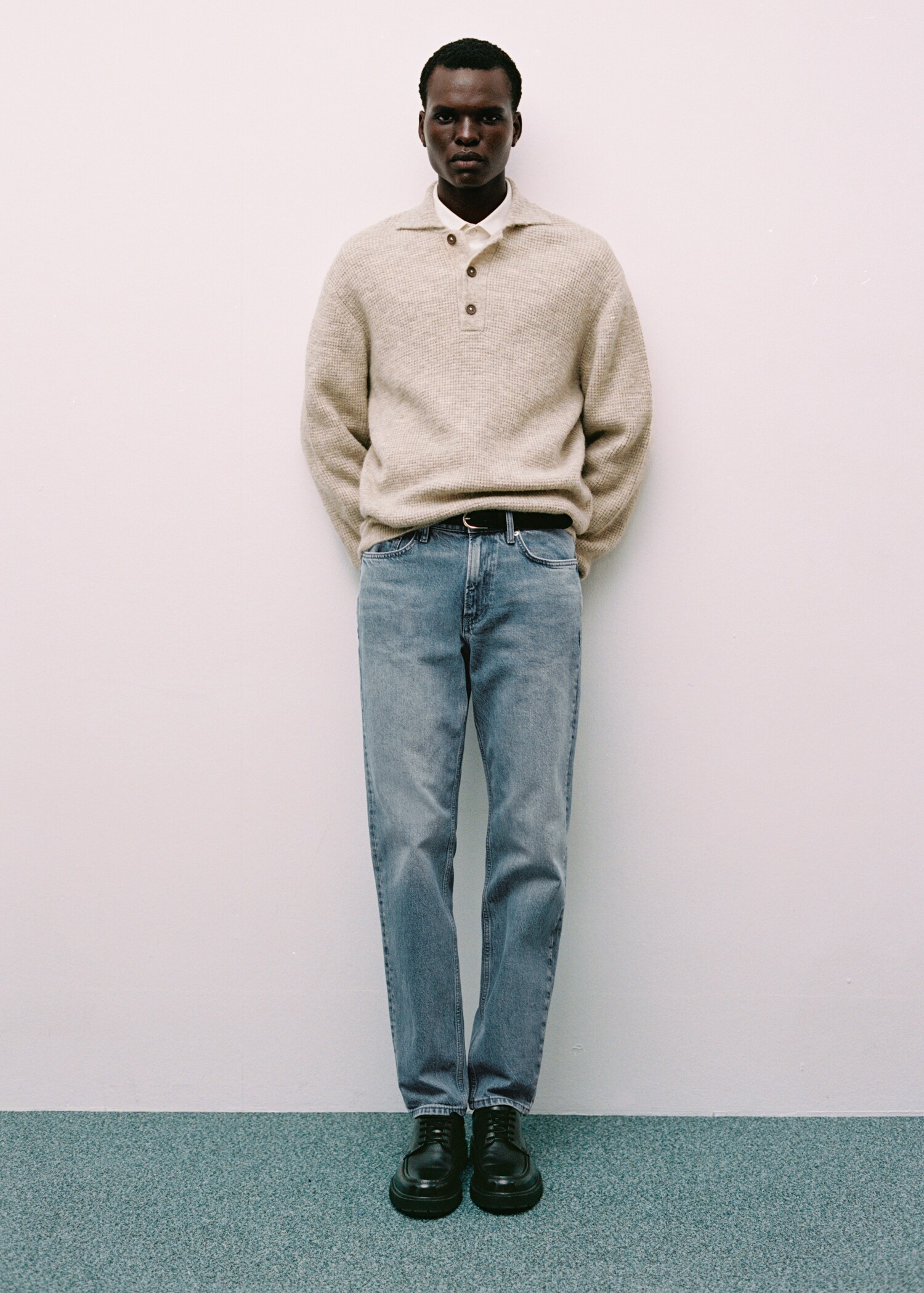 Regular-fit jeans met versleten effect - Detail van het artikel 3