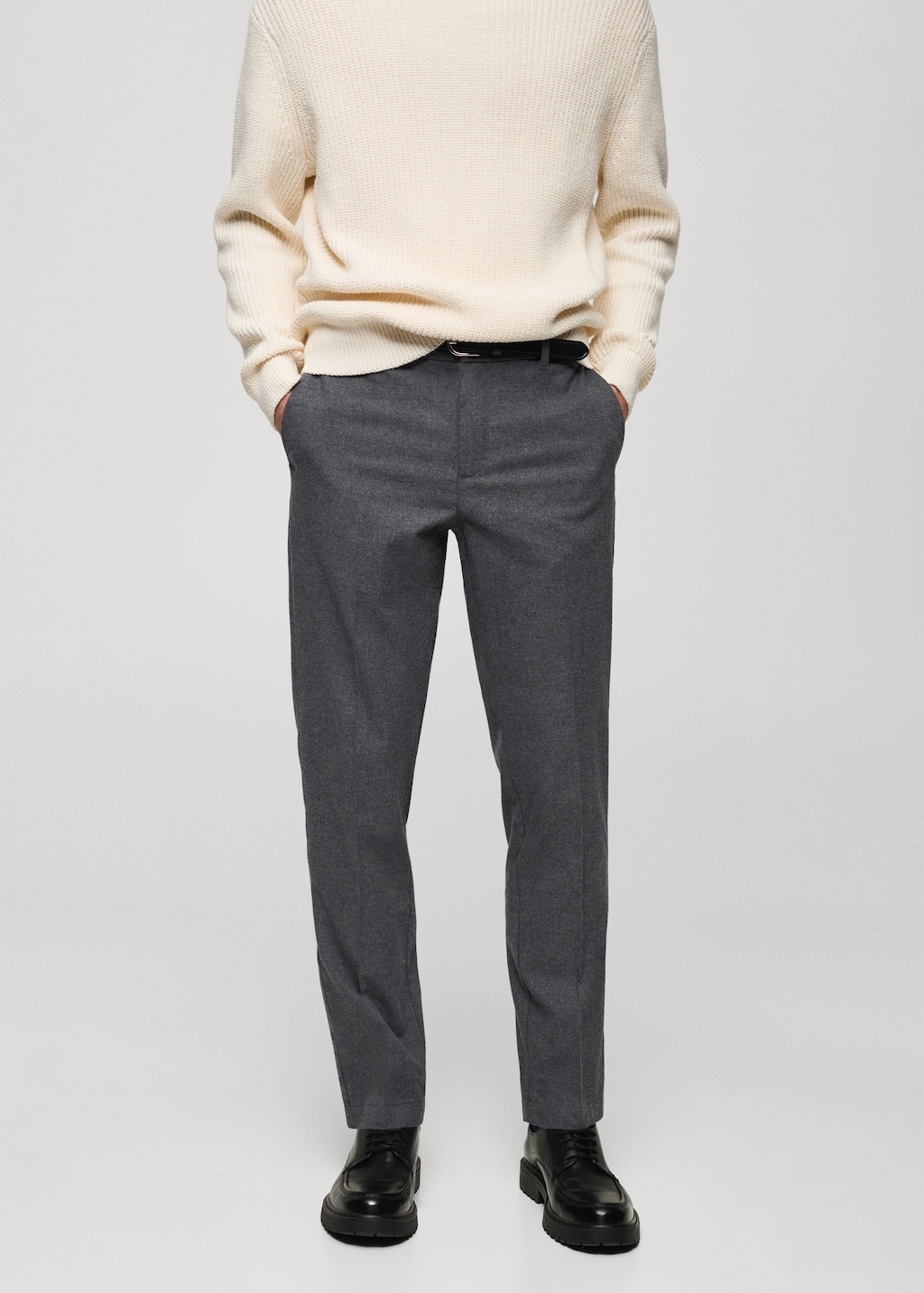 Slim fit cotton trousers Men MANGO USA
