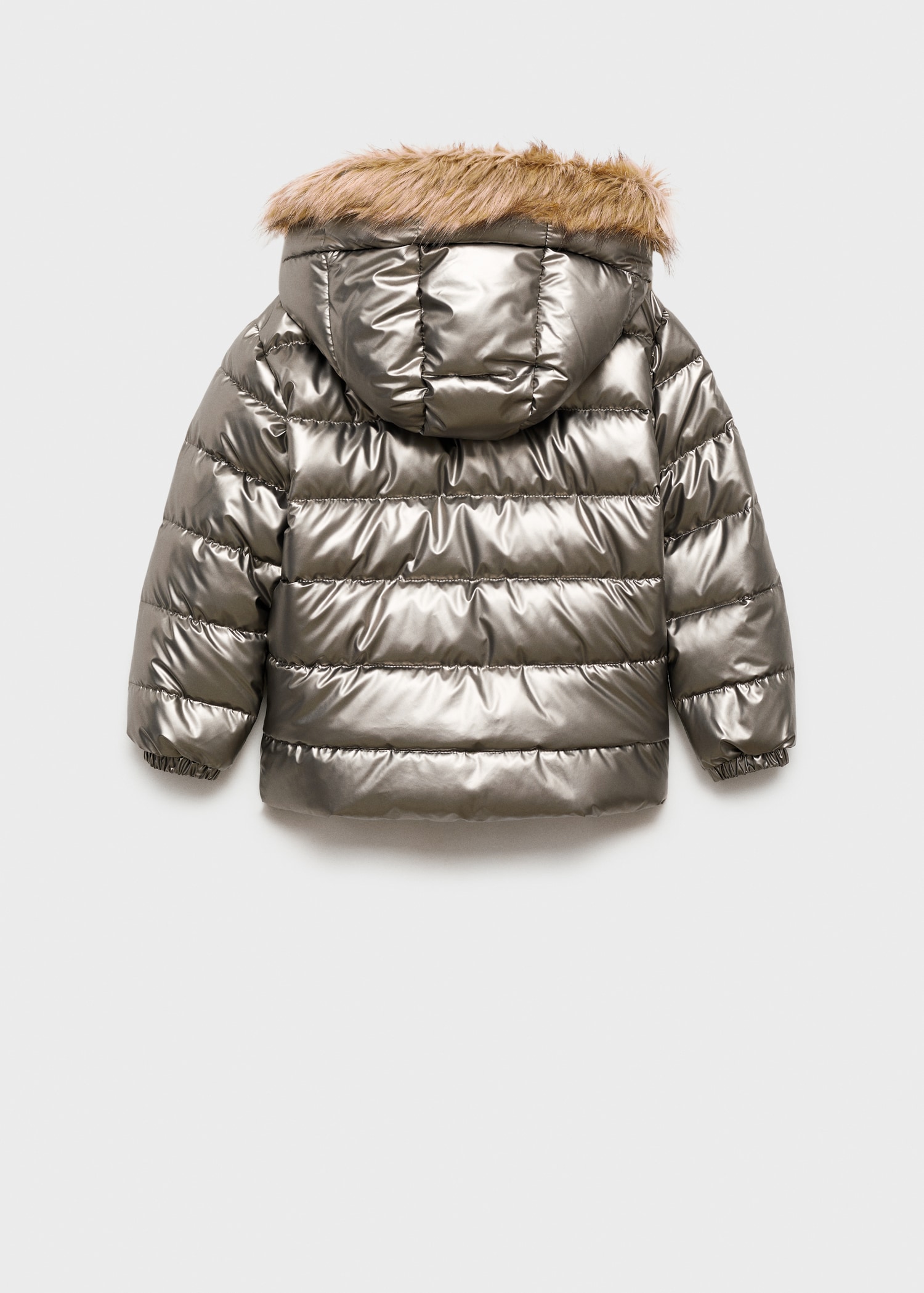 Metallic puffer jacket Kids MANGO Pakistan