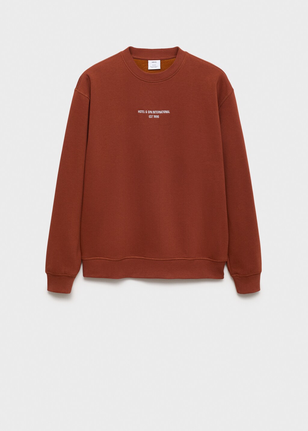 Relaxed fit sweatshirt with text print Men MANGO United Kingdom