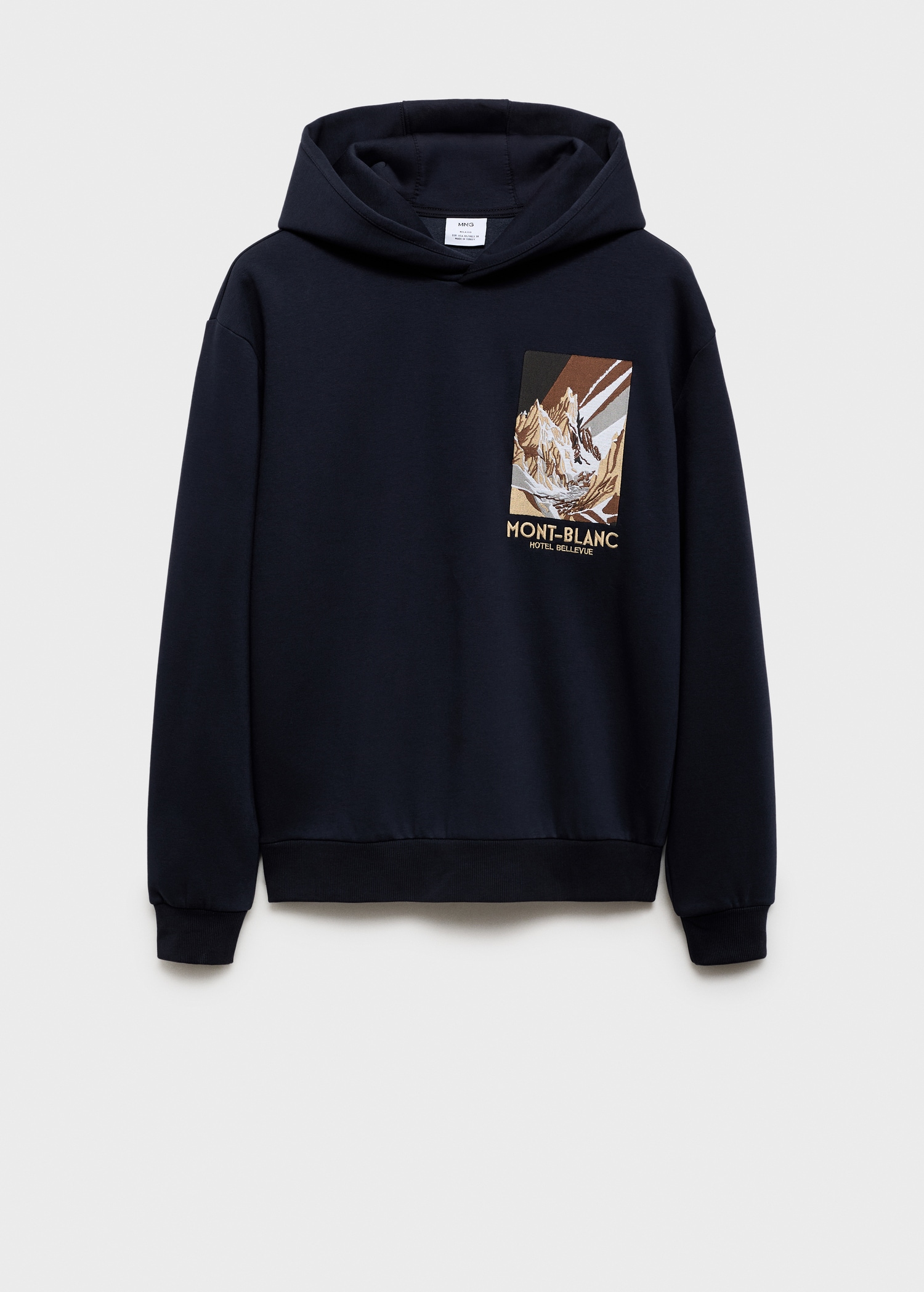 Sweat-shirt coton imprimé combiné - Article sans modèle