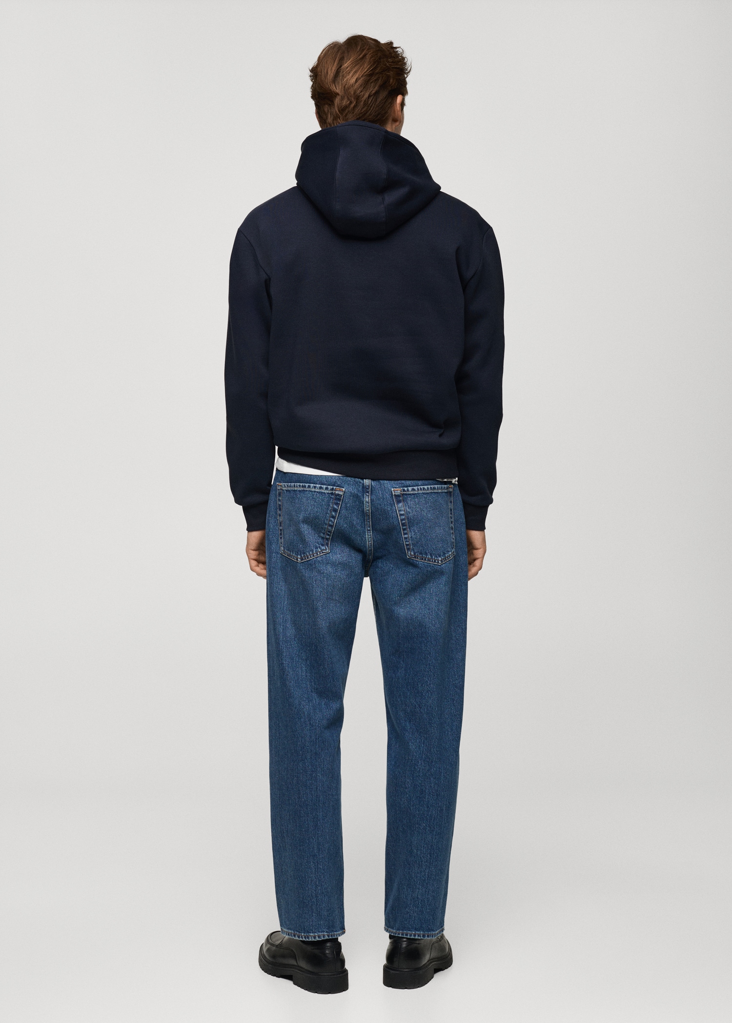 Sweat-shirt coton imprimé combiné - Verso de l’article