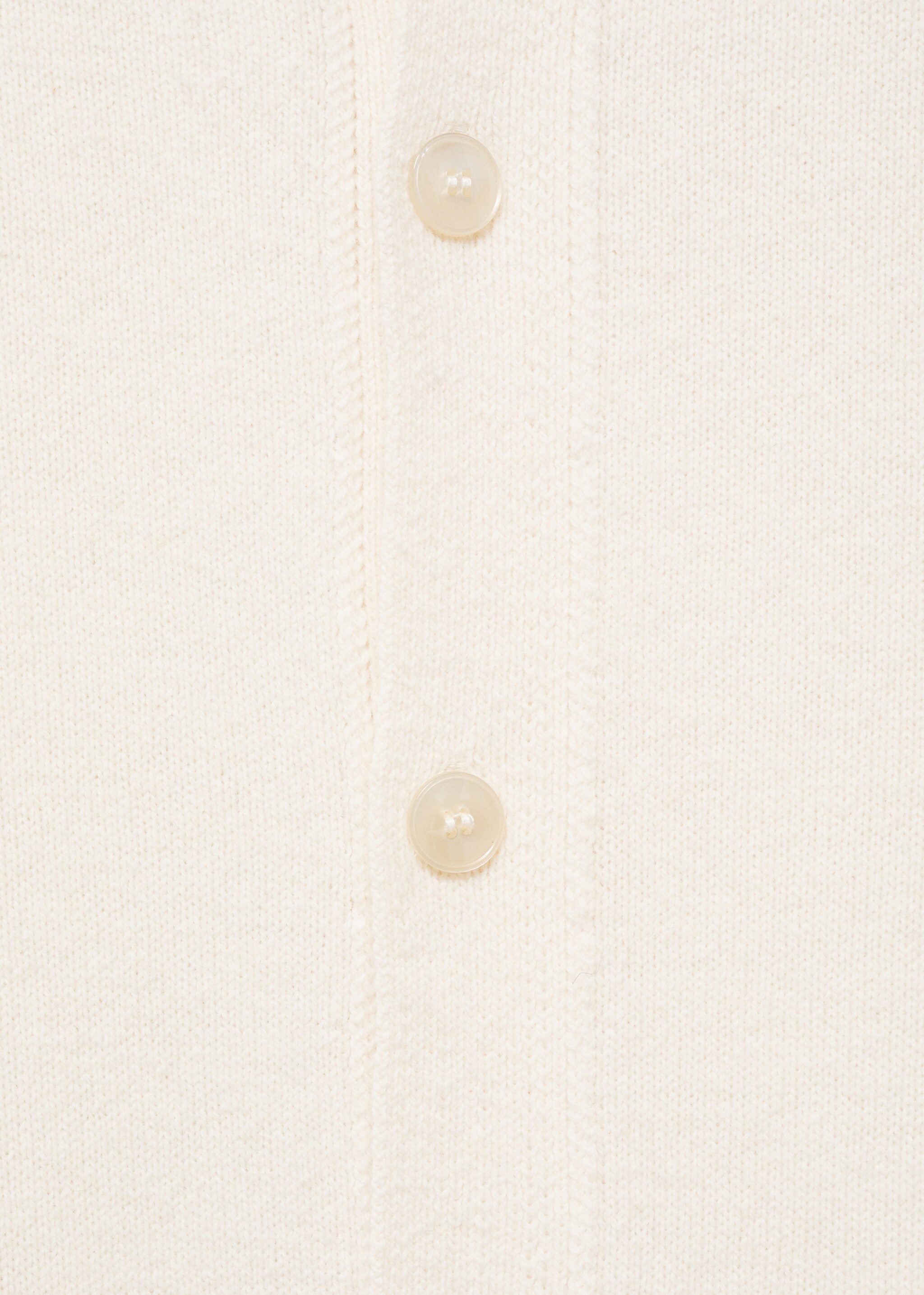 Rib-knit wool cardigan - Details of the article 0