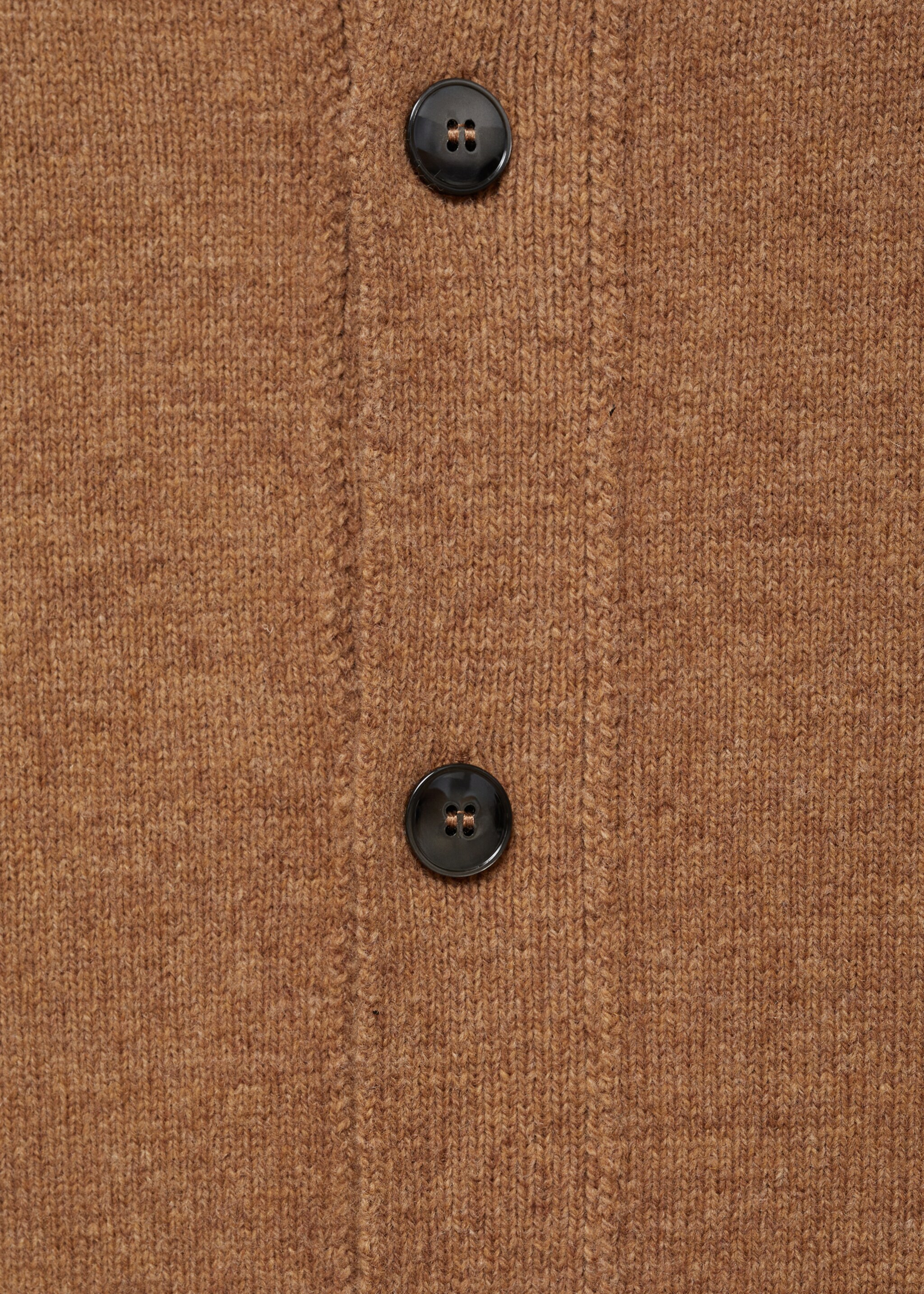 Rib-knit wool cardigan - Details of the article 0