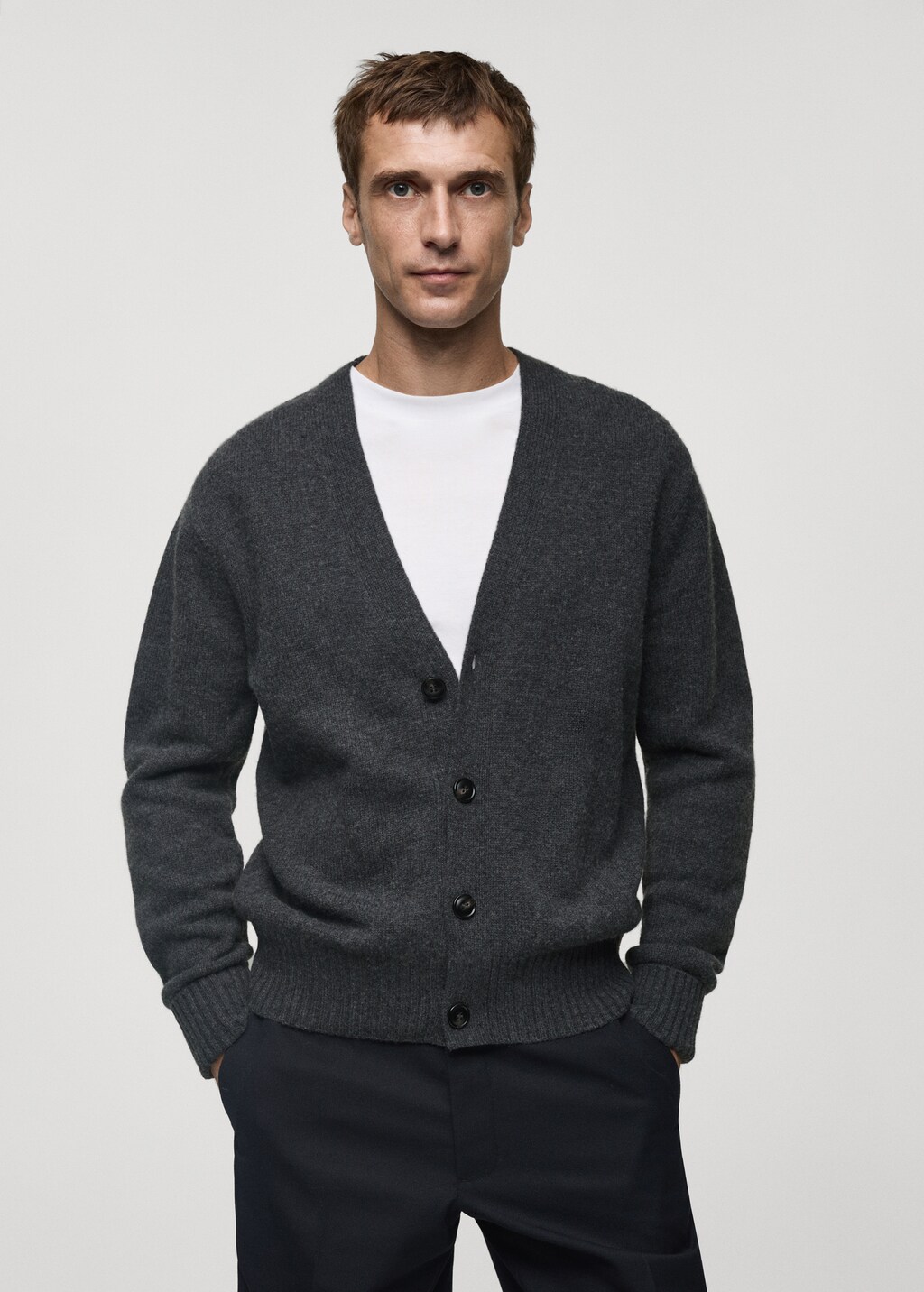 M and s grey cardigan clearance