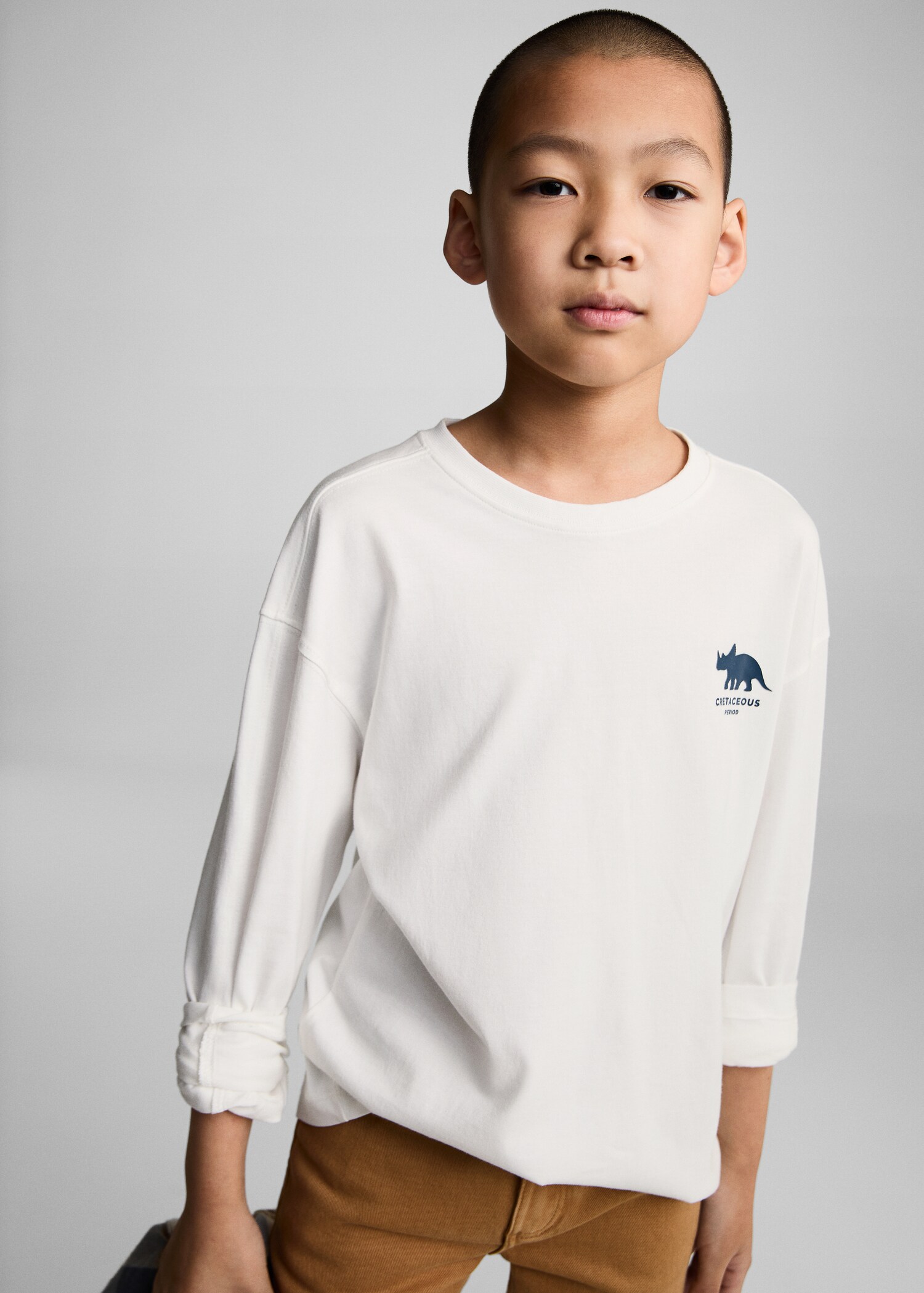 Printed long sleeve t-shirt - Medium plane