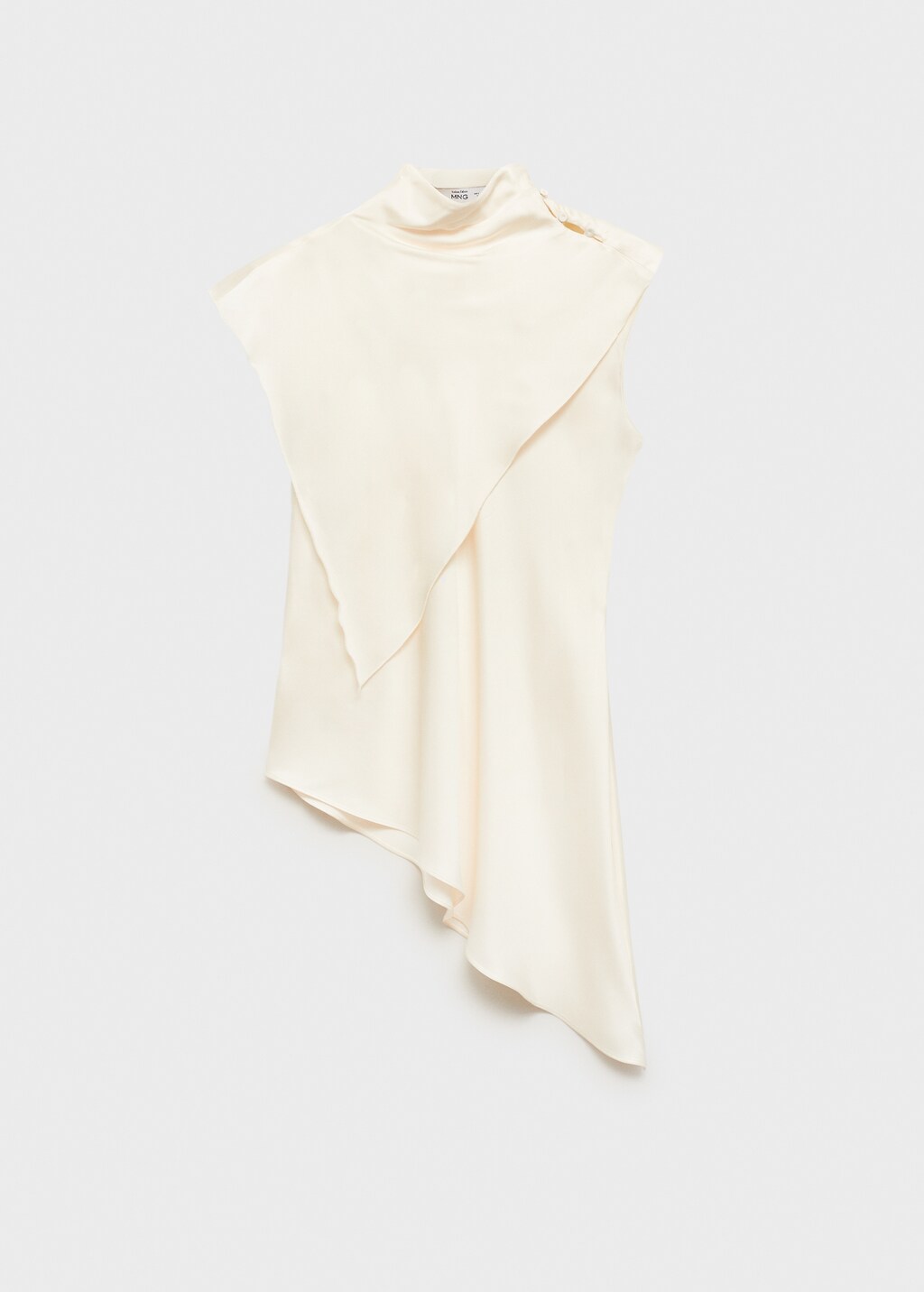 Mango Asymmetric satin blouse thumbnail