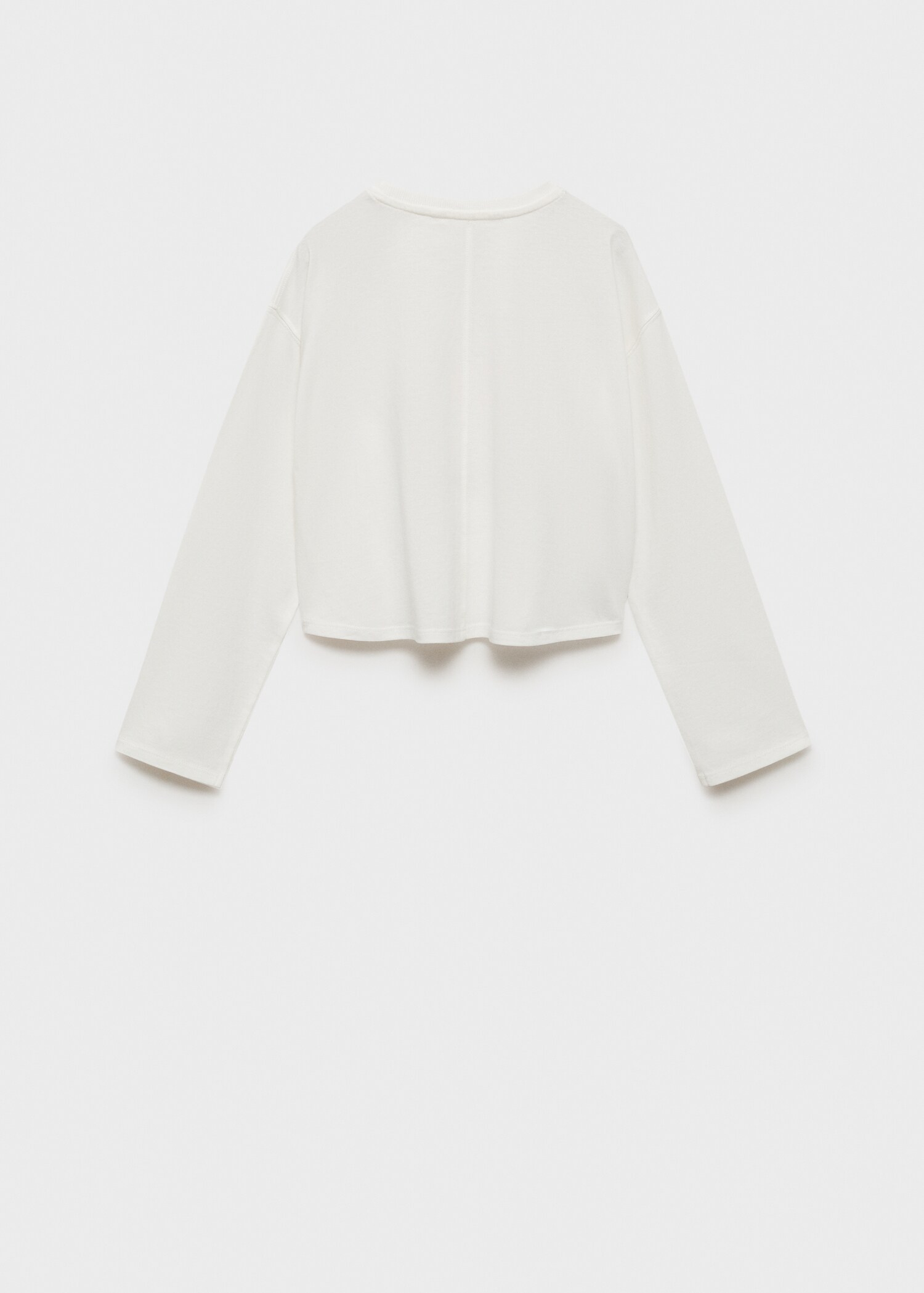 Printed cotton-blend T-shirt - Reverse of the article