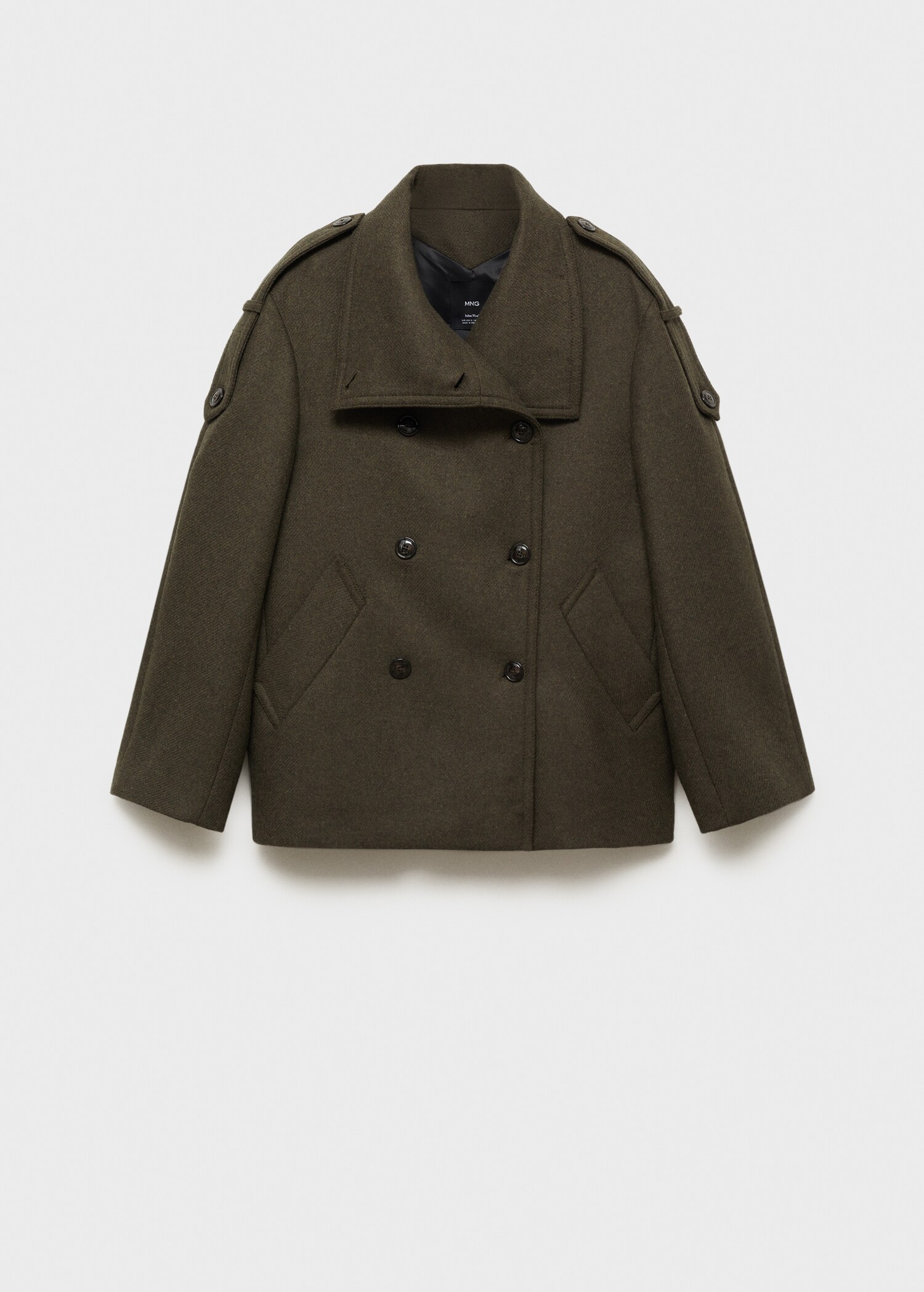 Double-breasted wool coat - Article without model