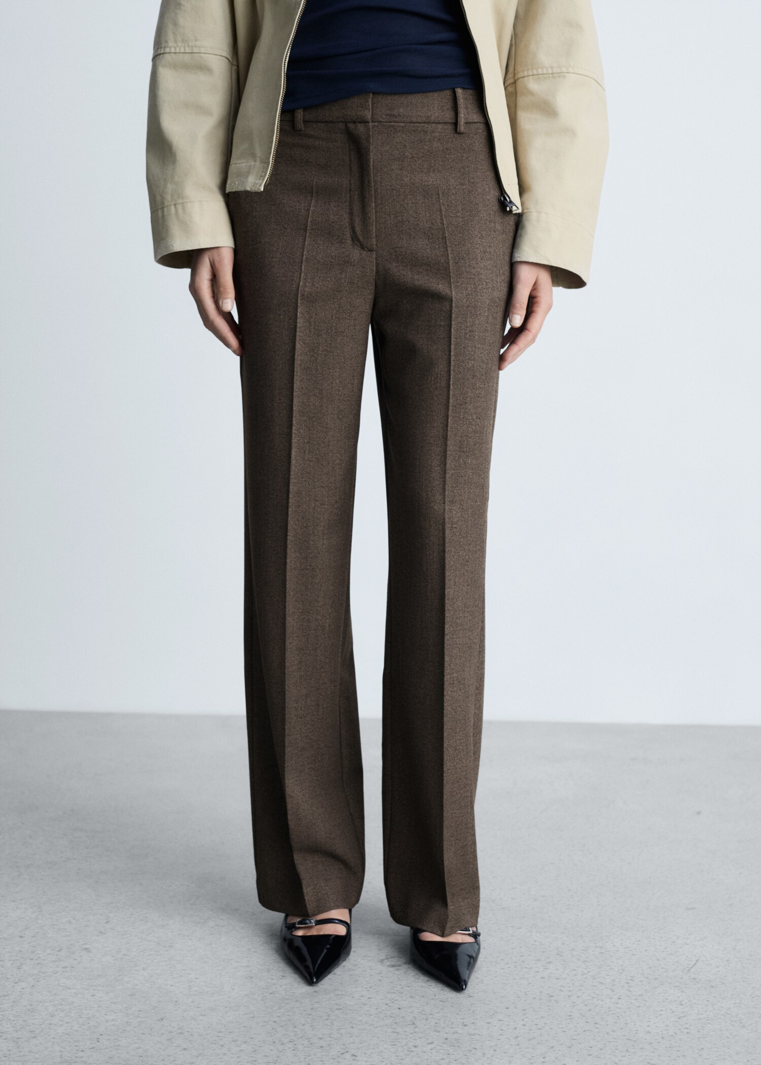 Pantalon droit fluide - Plan moyen