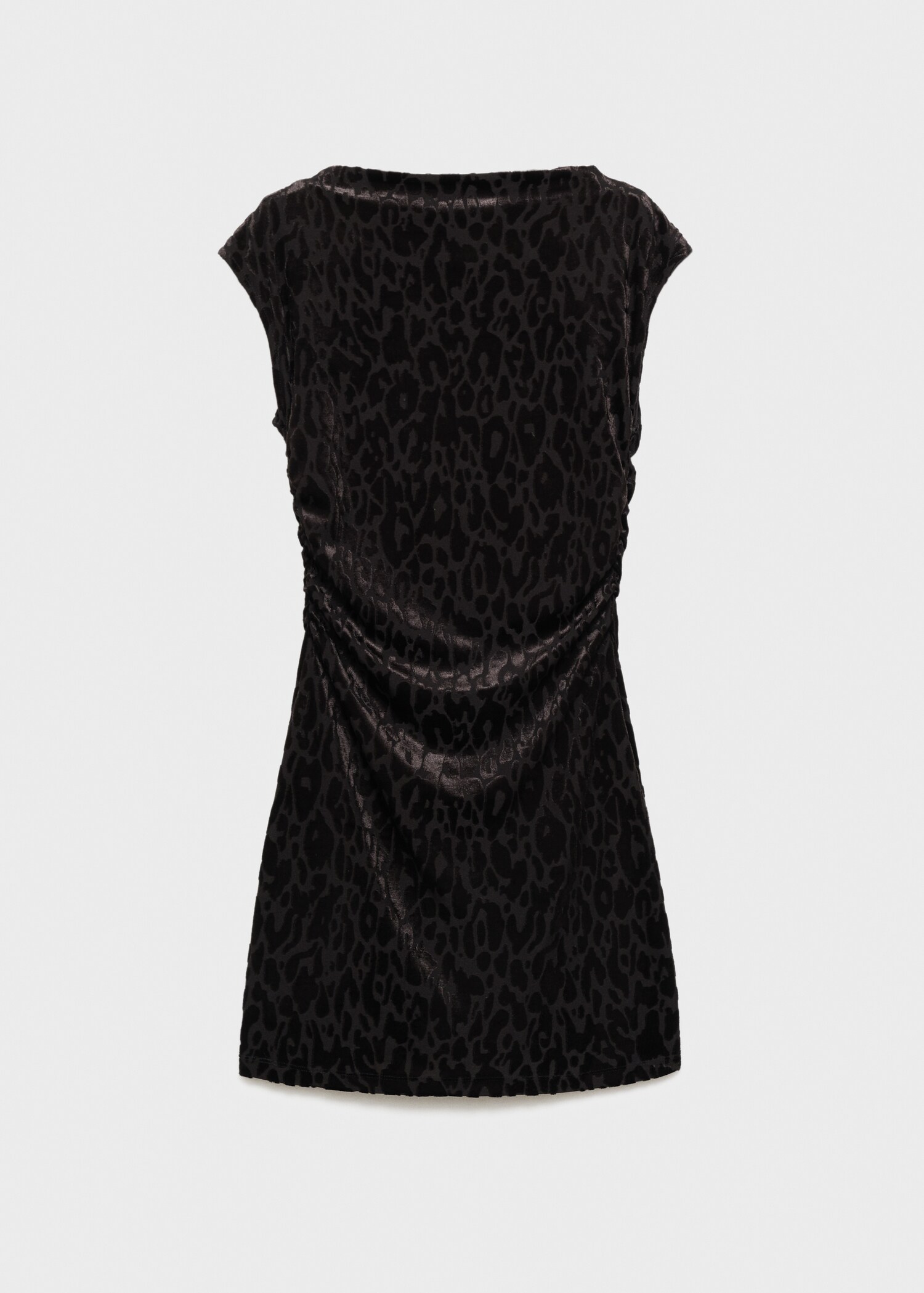 Robe courte velours léopard - Article sans modèle