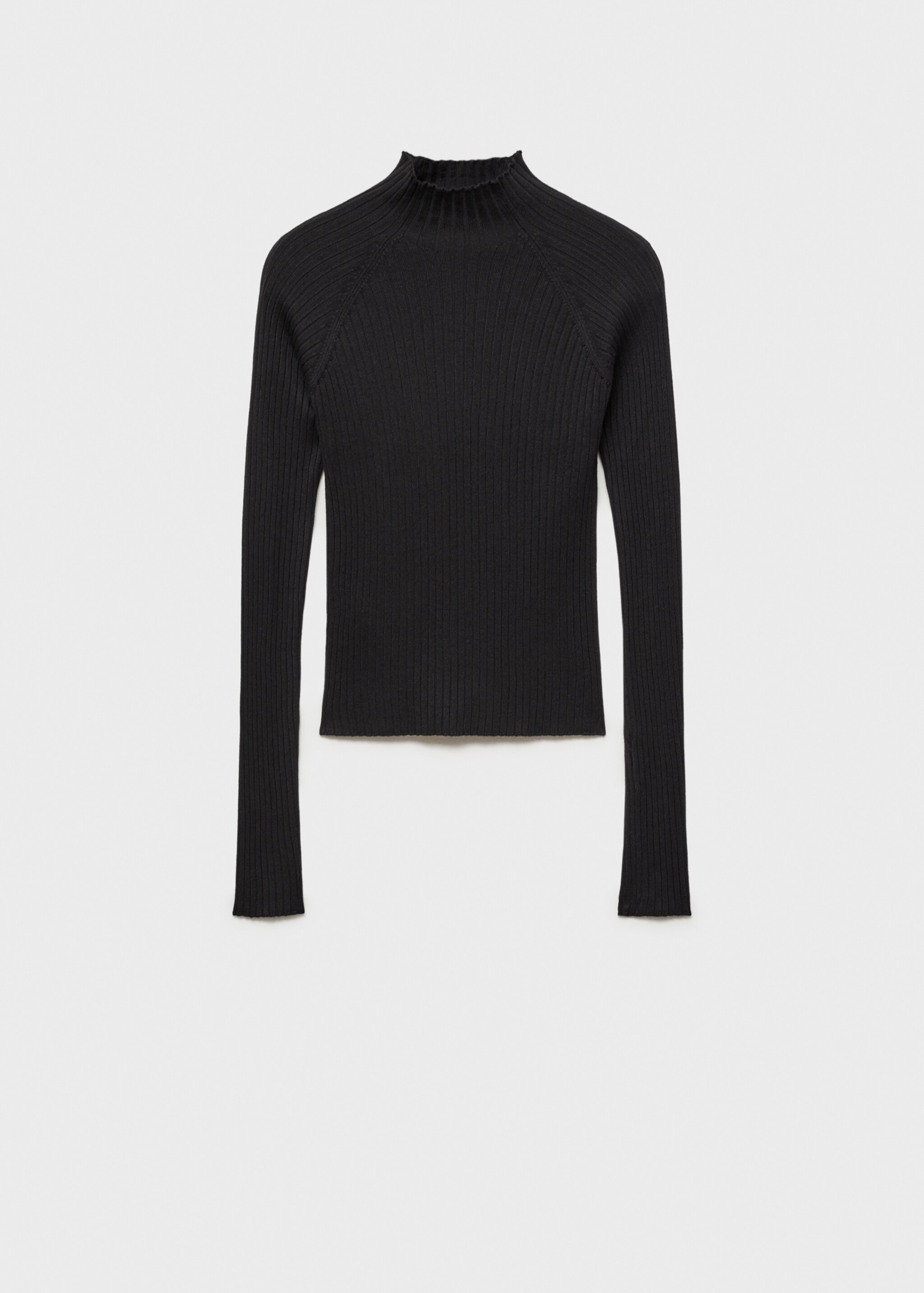 Turtleneck ribbed sweater - Article without model