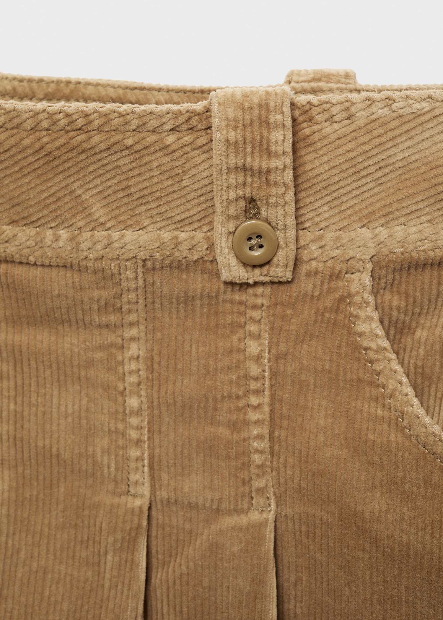 Corduroy pleated mini-skirt - Details of the article 8