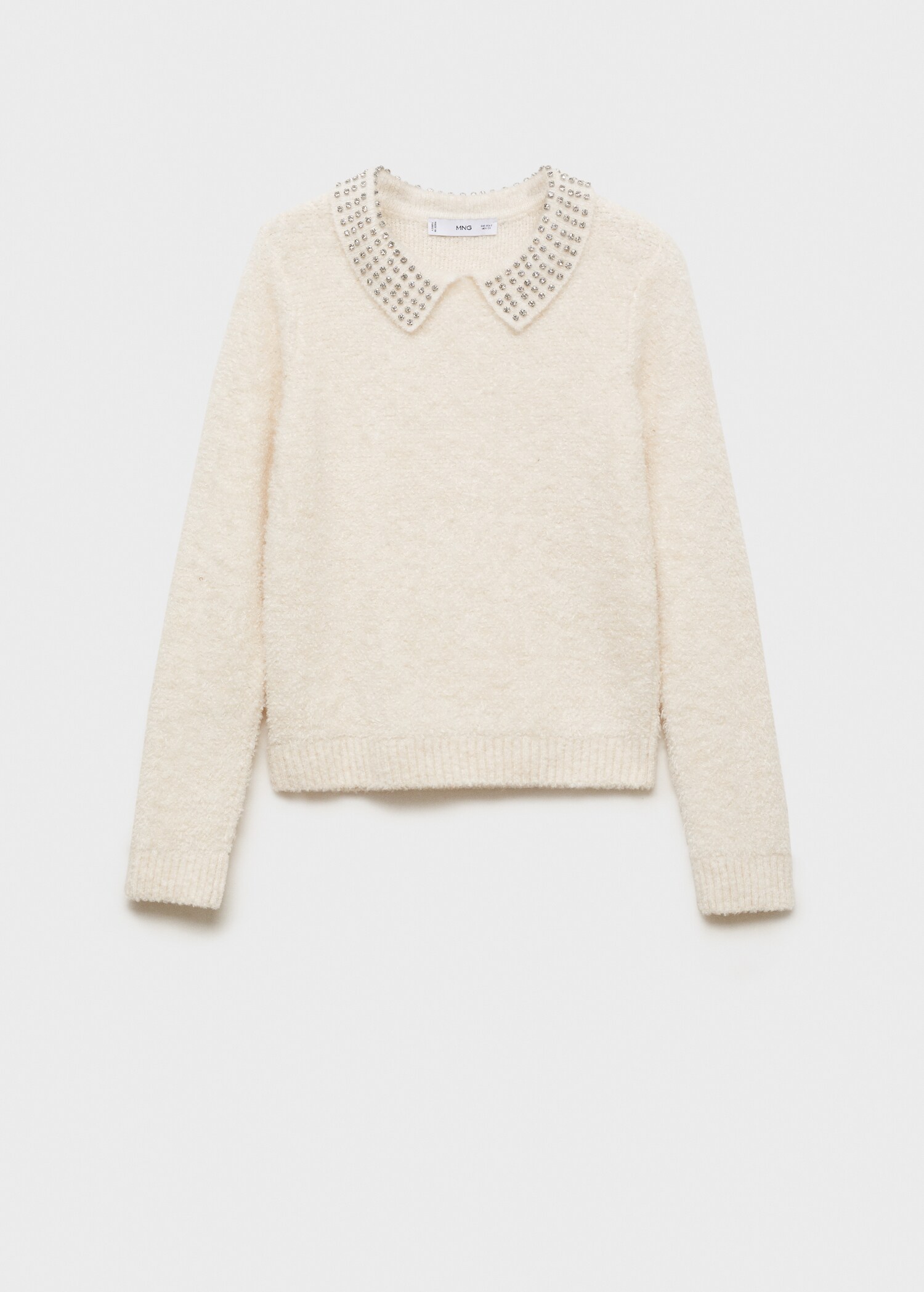Polo-neck sweater with rhinestones - Article without model