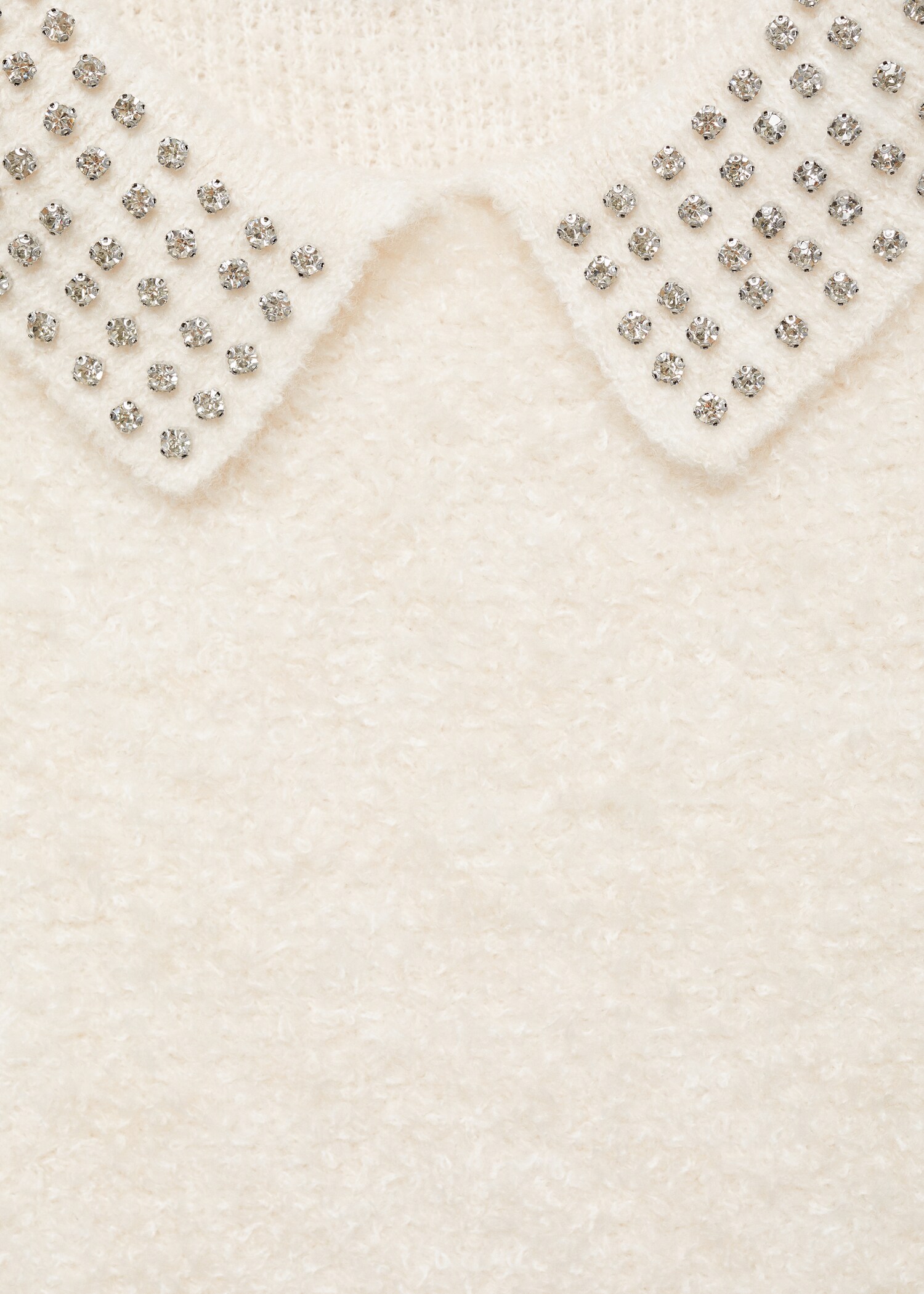 Polo-neck sweater with rhinestones - Details of the article 8