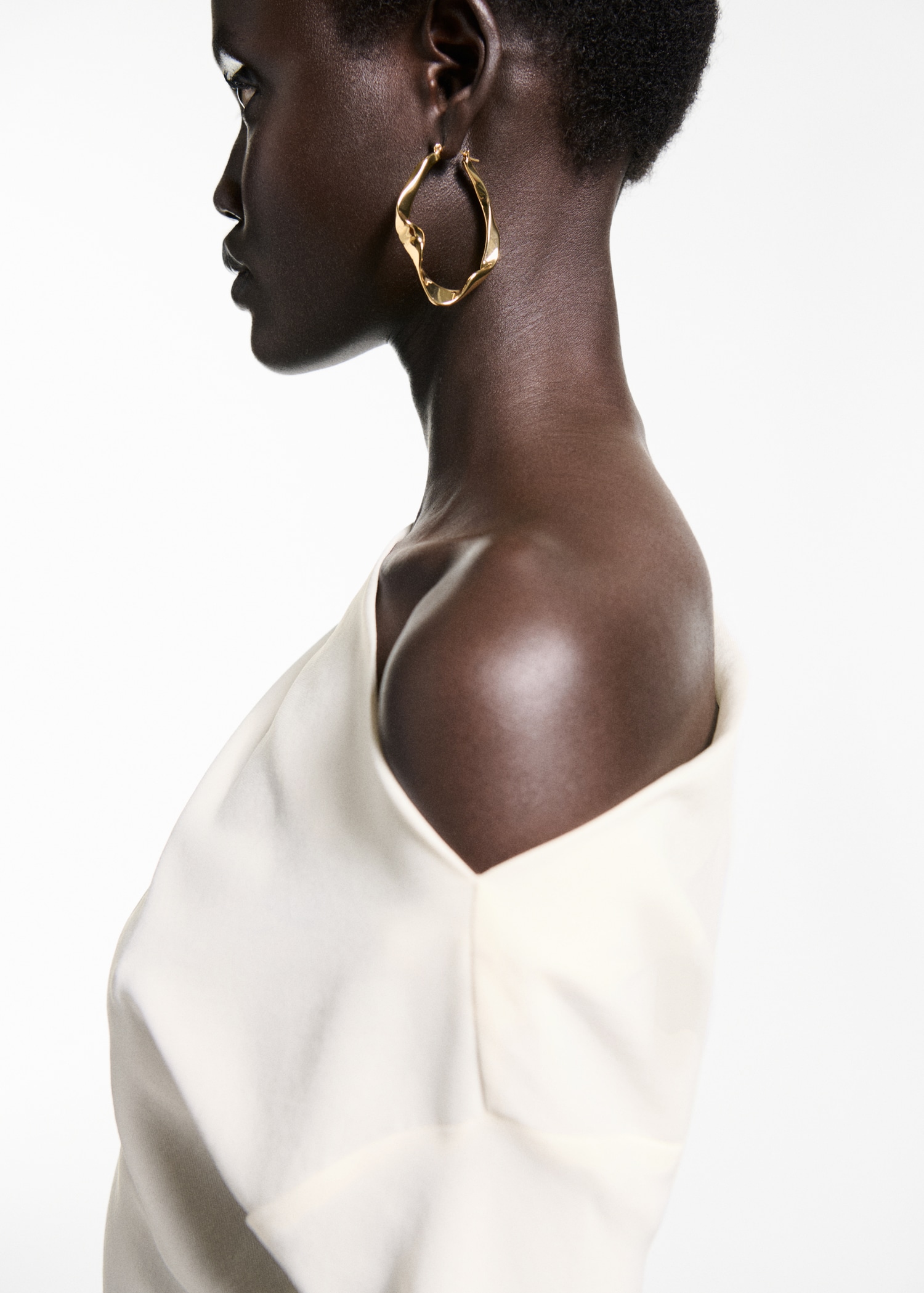 Blouse asymétrique détail froncé - Détail de l'article 1