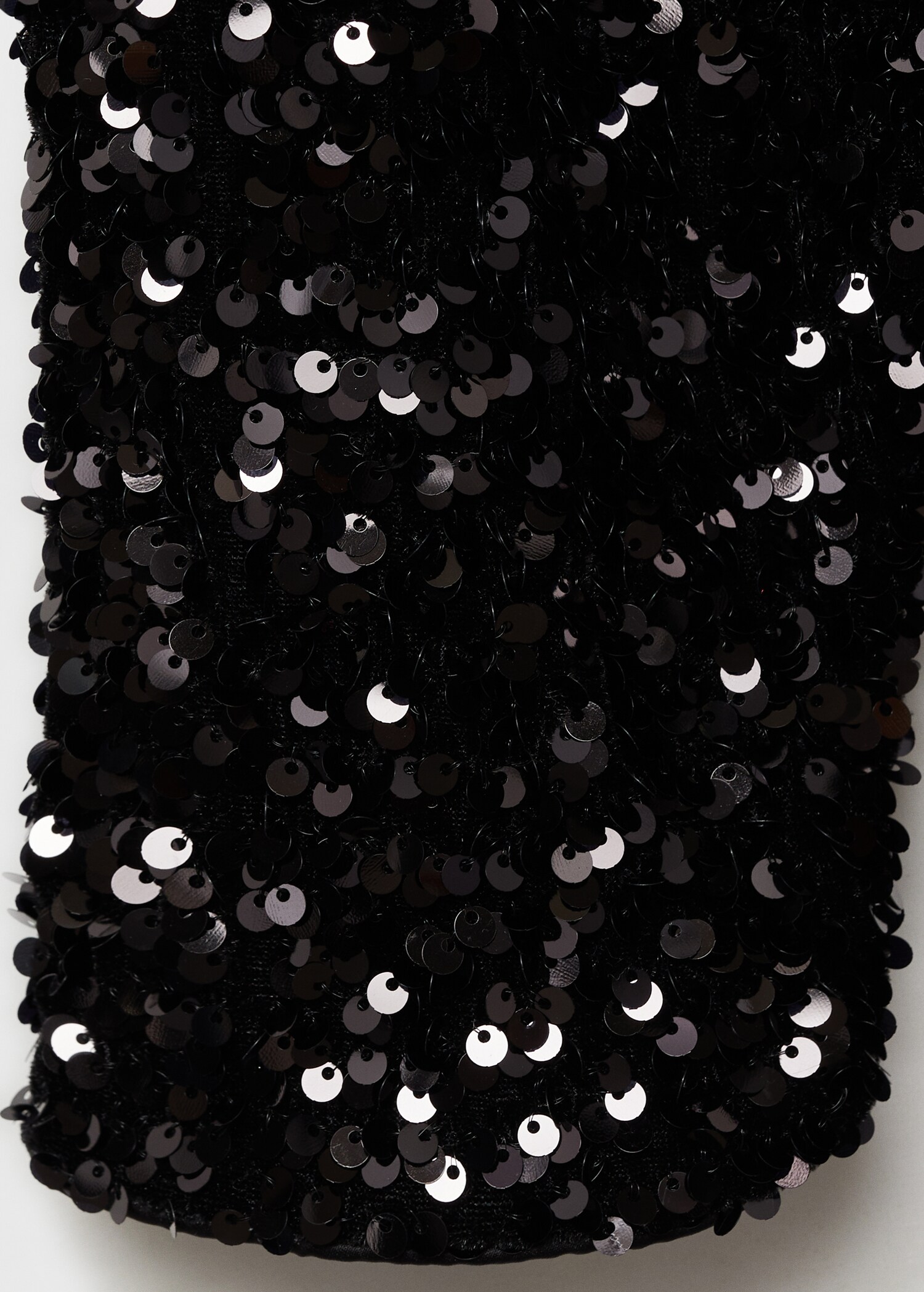 Vestido lentejuelas manga abullonada - Detalle del artículo 0