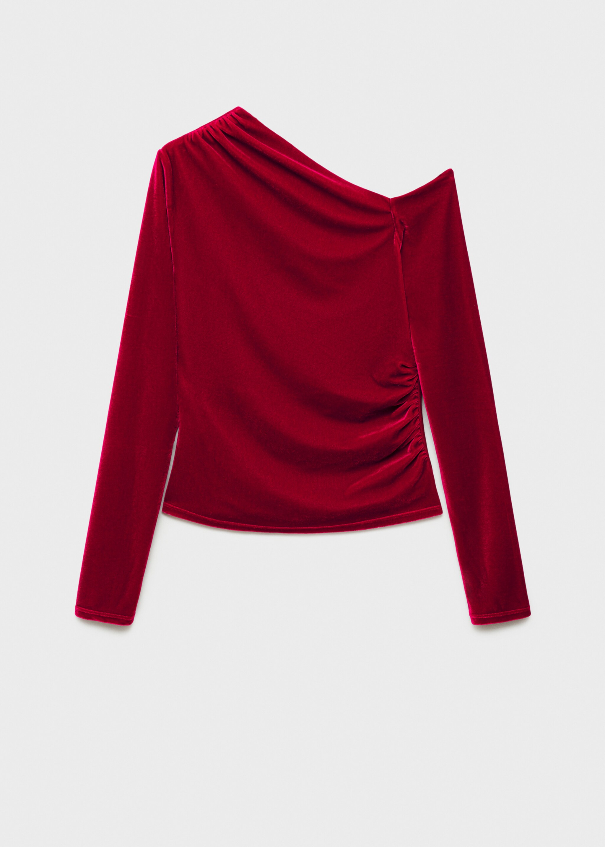 Top velours asymétrique - Article sans modèle