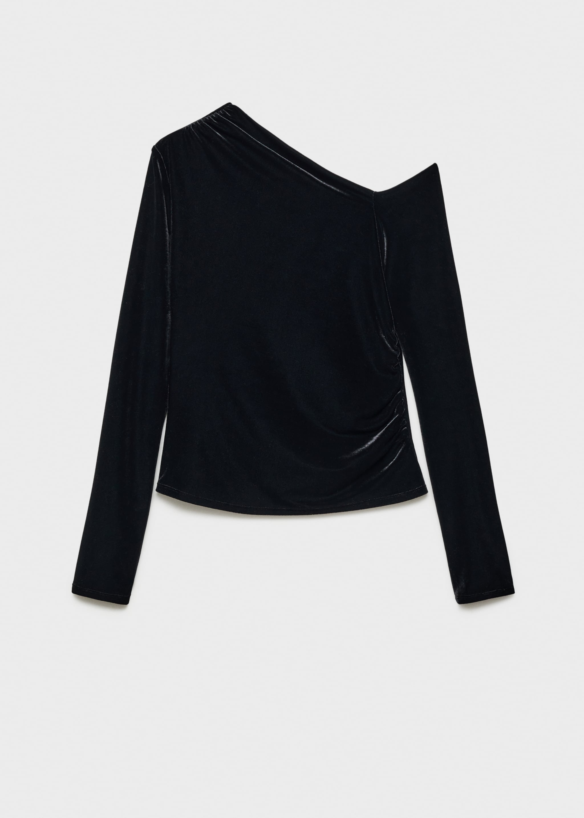 Top velours asymétrique - Article sans modèle