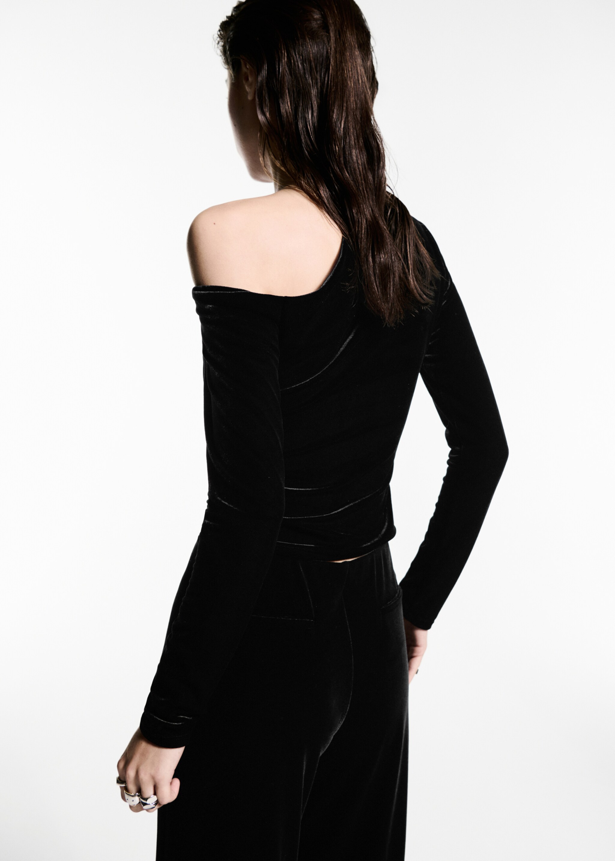 Top velours asymétrique - Verso de l’article