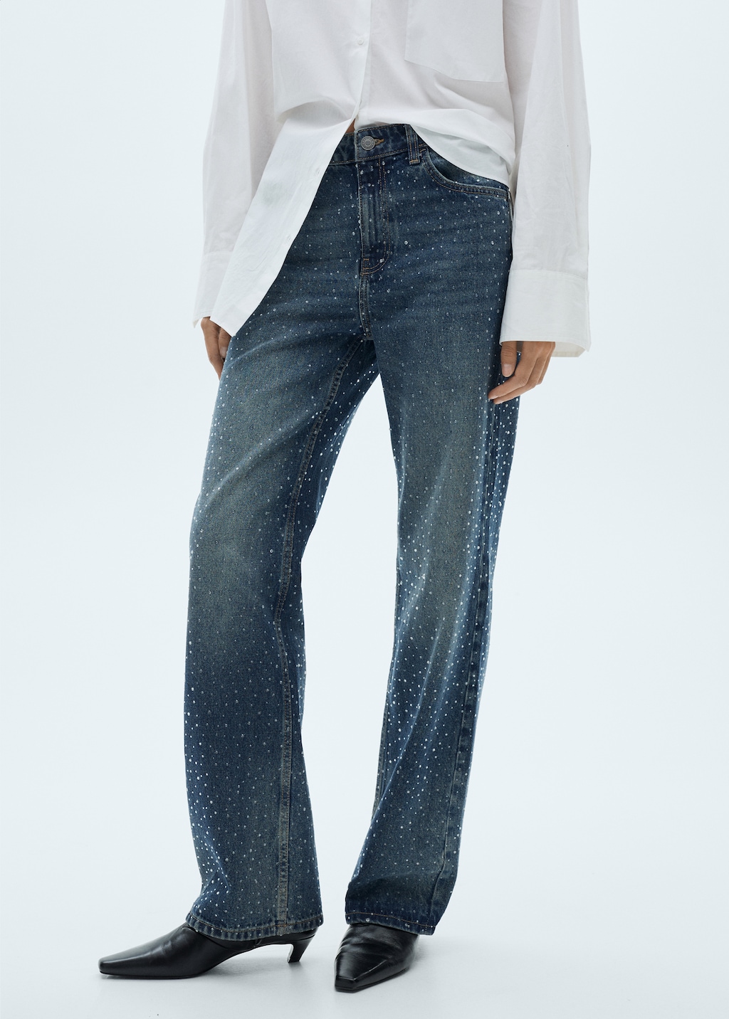 Jeans Rectos Detalle Strass Mujer MNG Ecuador jeans-rectos-detalle-strass-mujer-mng-ecuador