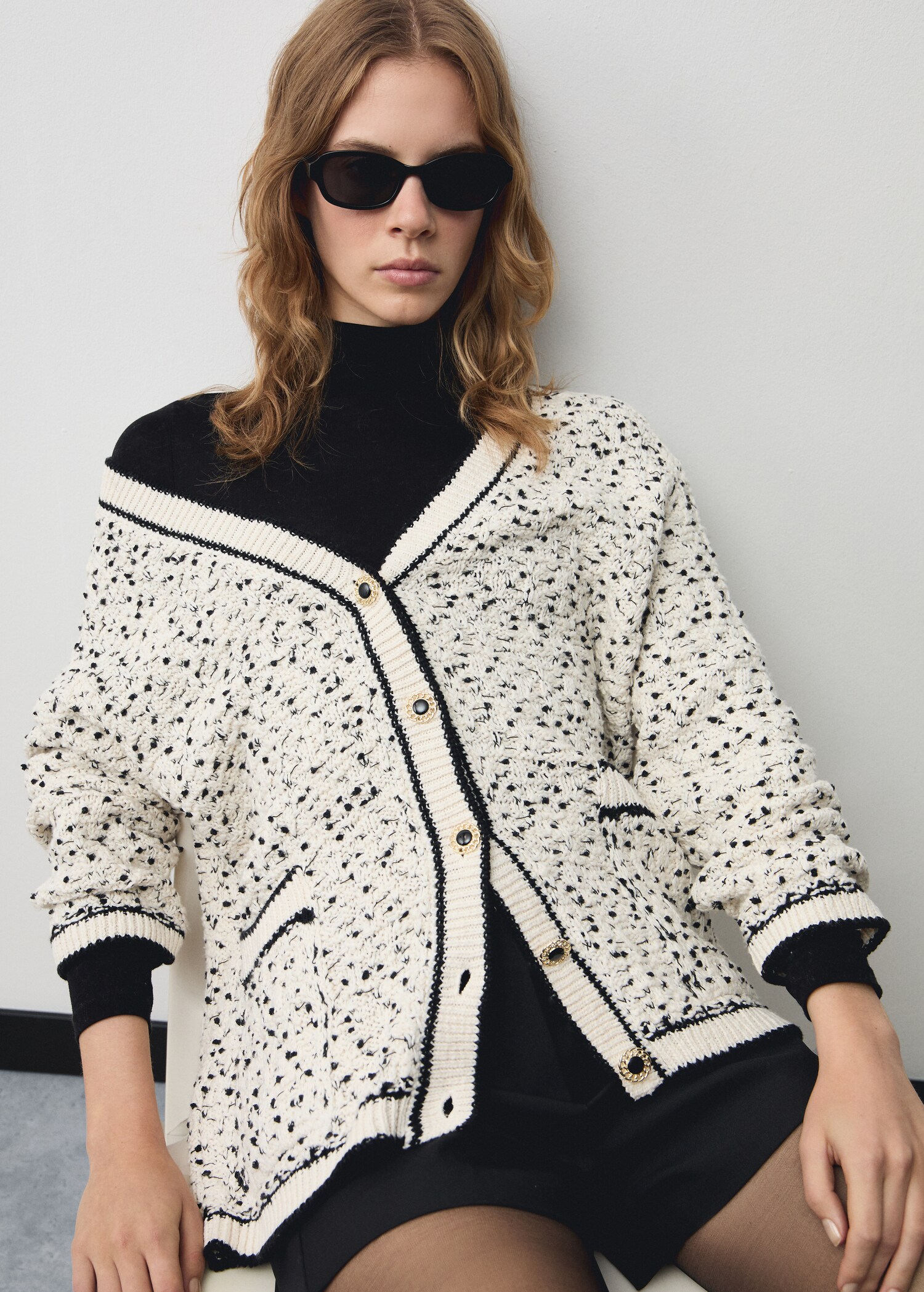 Cardigan oversize jaspé - Détail de l'article 2