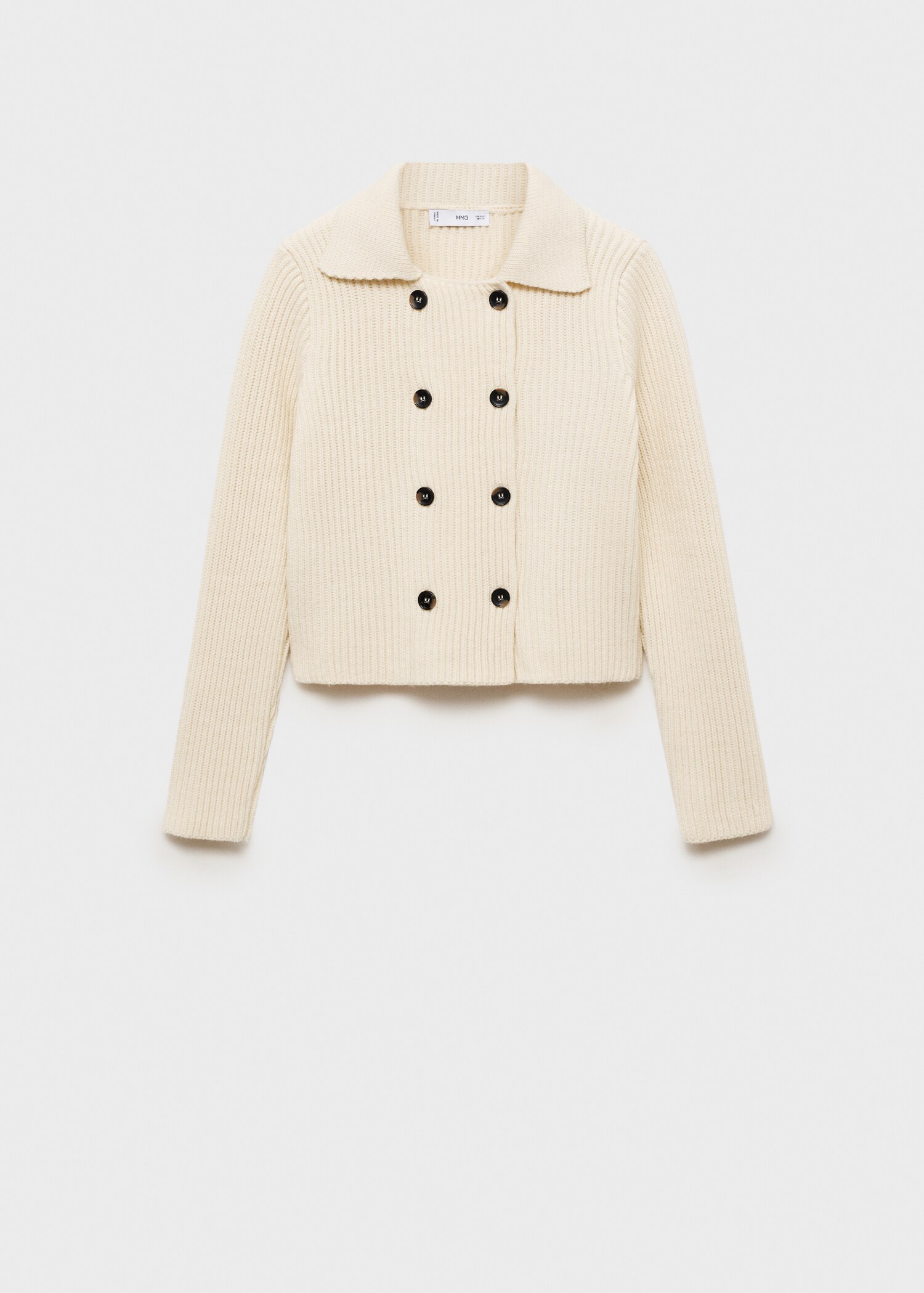 Ribbed jacket with buttons - Article without model