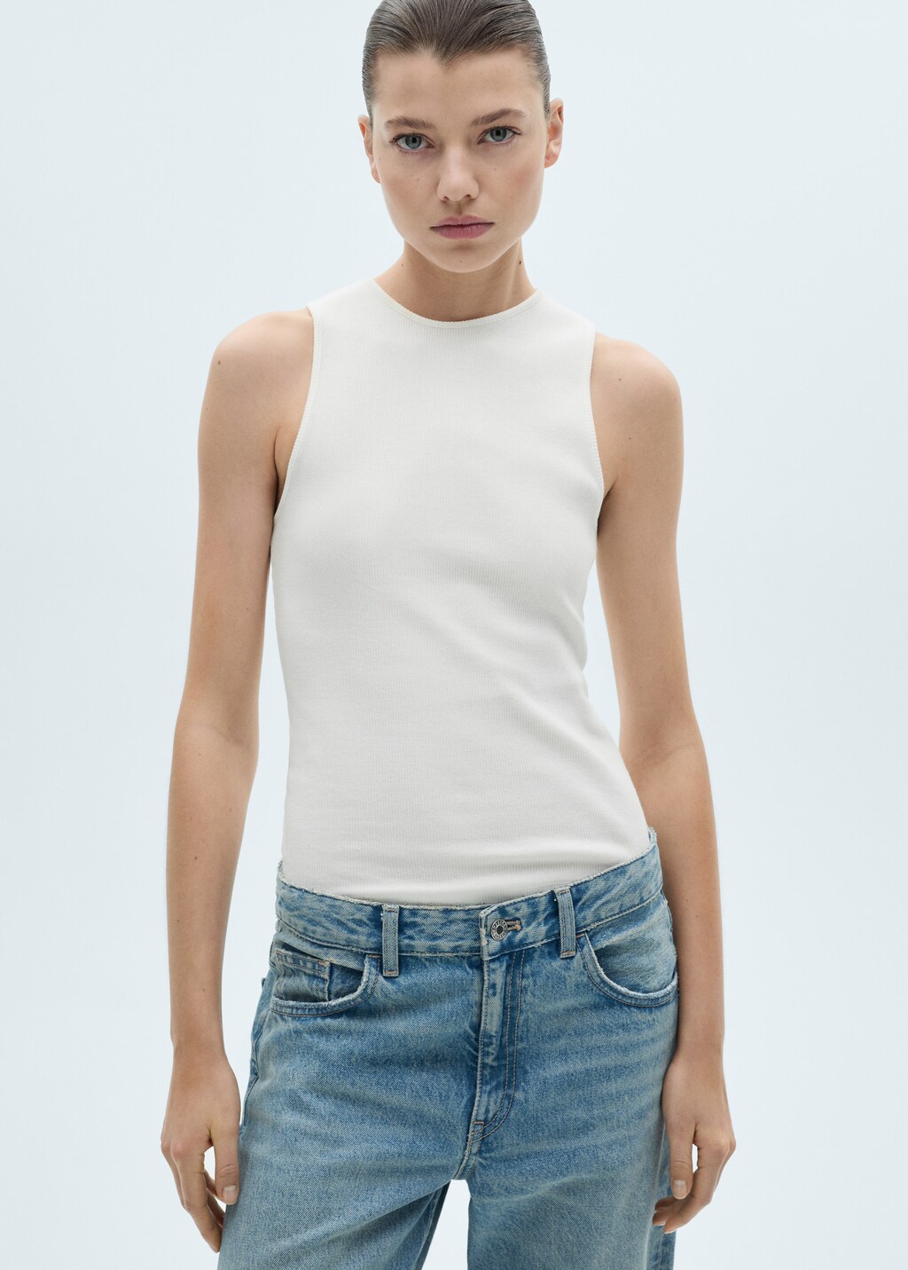 売れ筋商品|||ダナ キャラン ニューヨーク カットソー トップス レディース Women's Sleeveless Tie-Front Collared Shirt Tide DKNY Women's Sleeveless Neck Tie Blouse, Black/White, X
