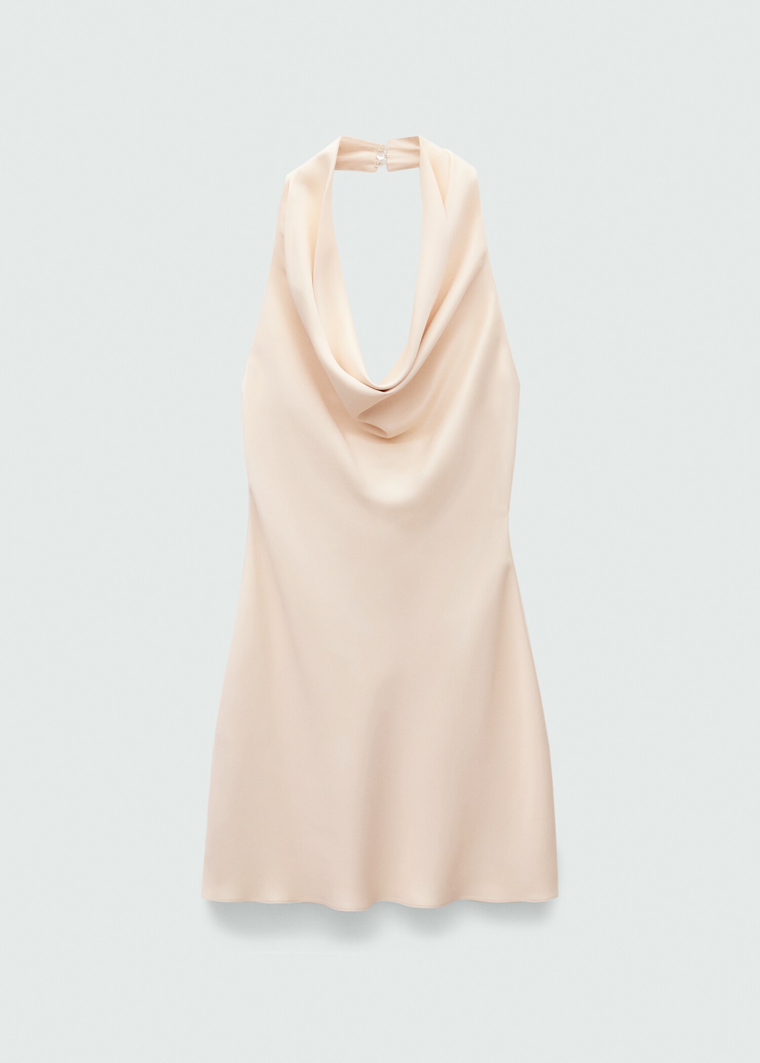 Robe satin col bénitier - Article sans modèle