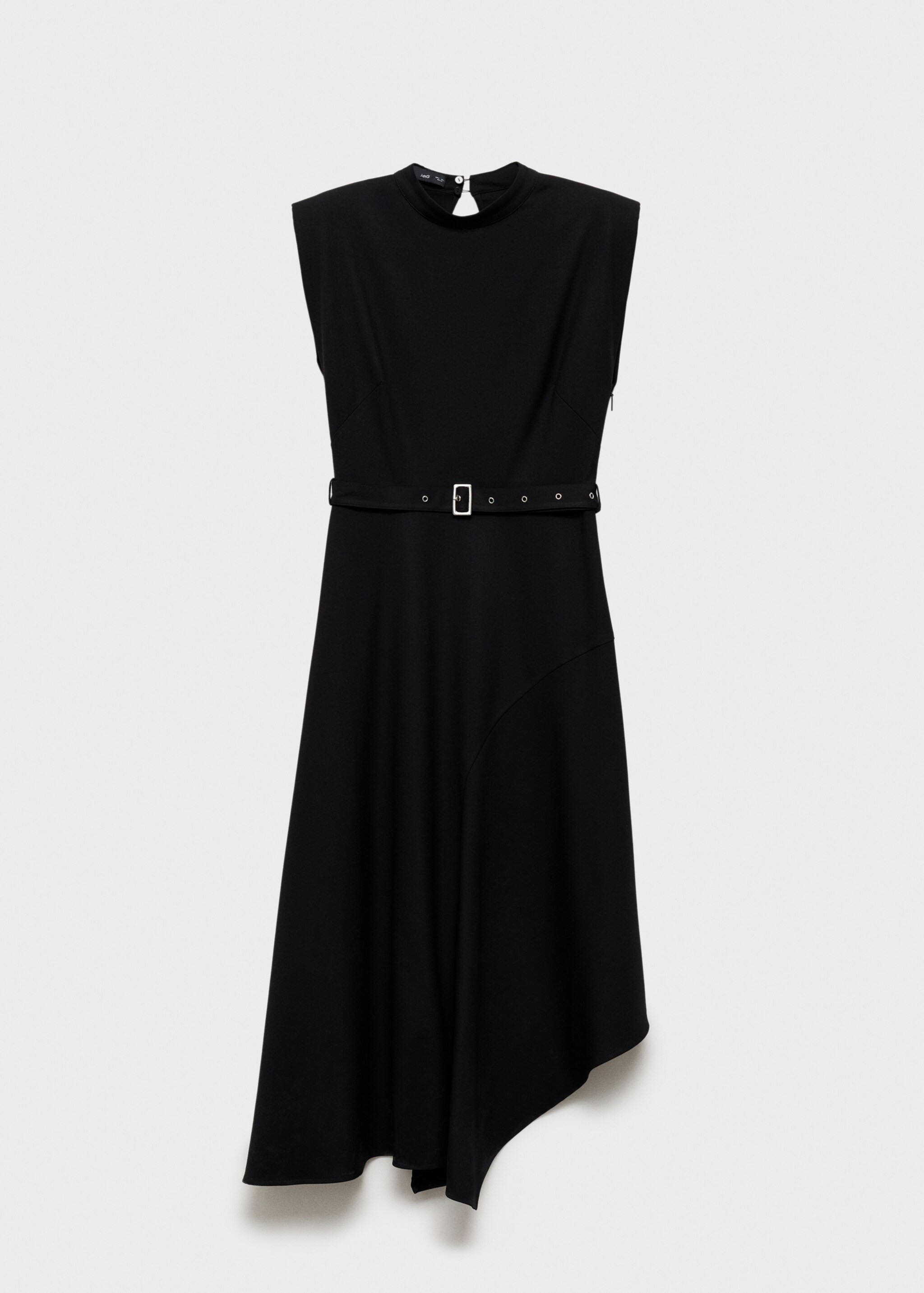 Asymmetrical dress with belt - Article without model