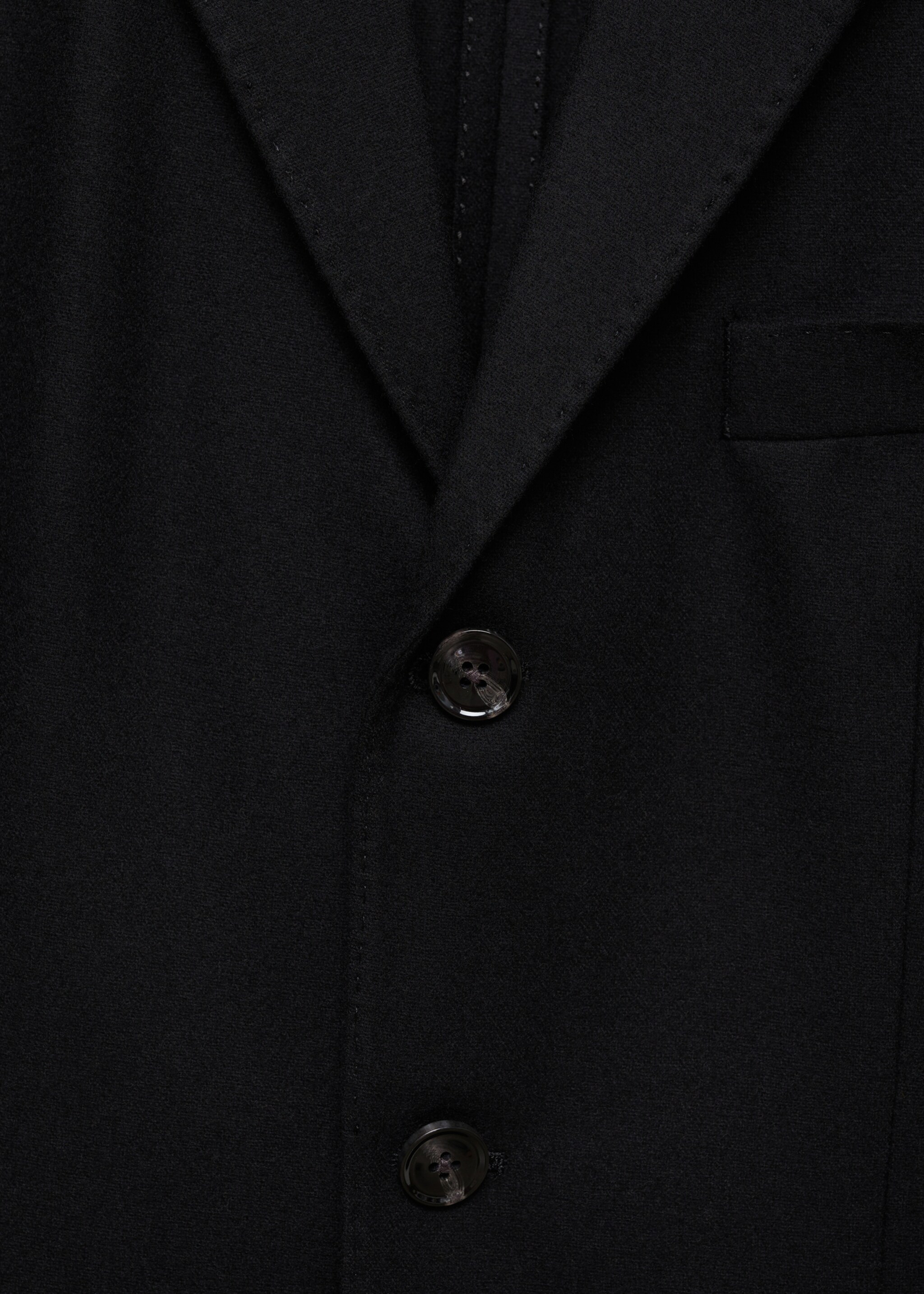 Slim Fit-Blazer aus recycelter Wolle - Detail des Artikels 8