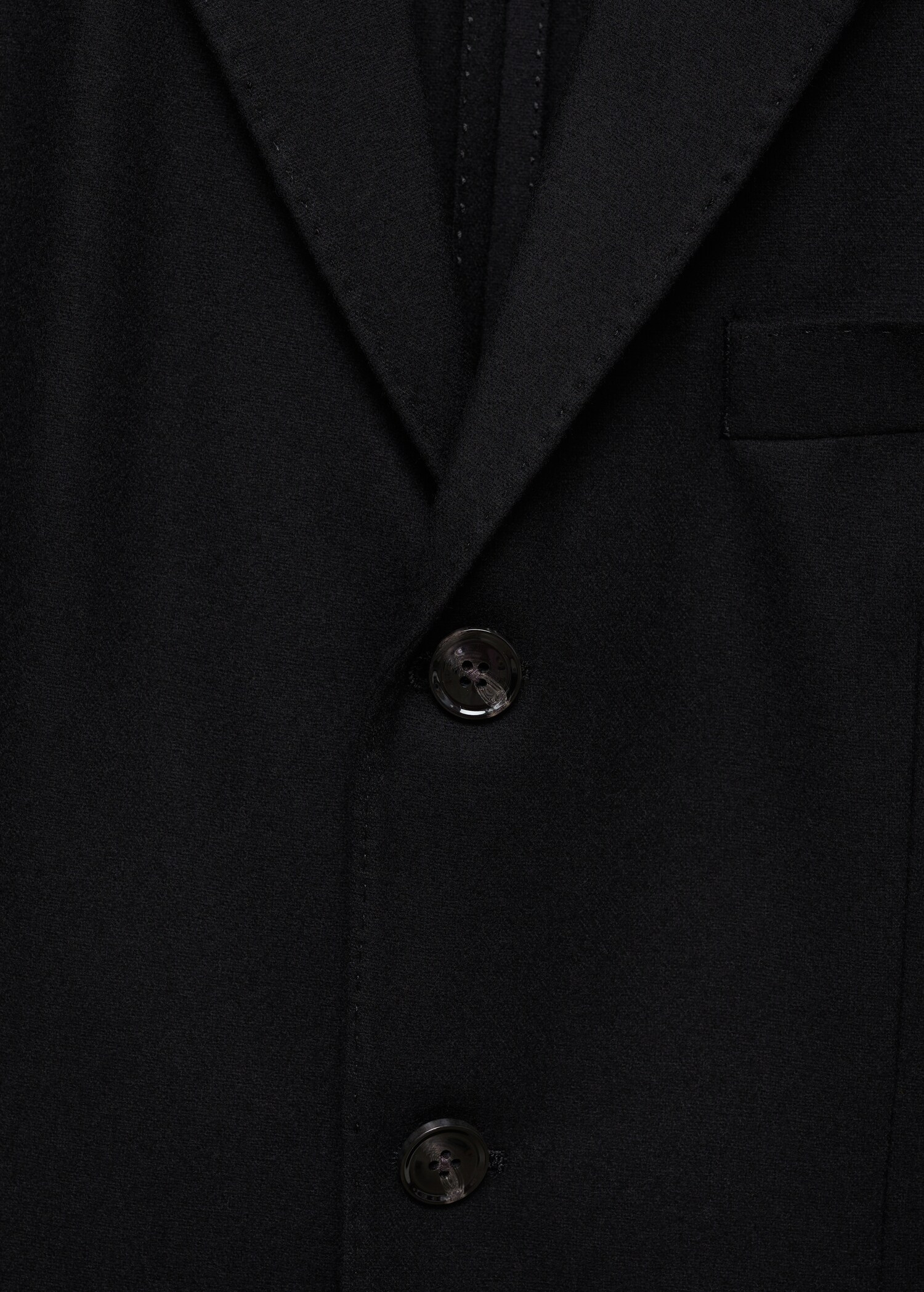Slim Fit-Blazer aus recycelter Wolle - Detail des Artikels 8