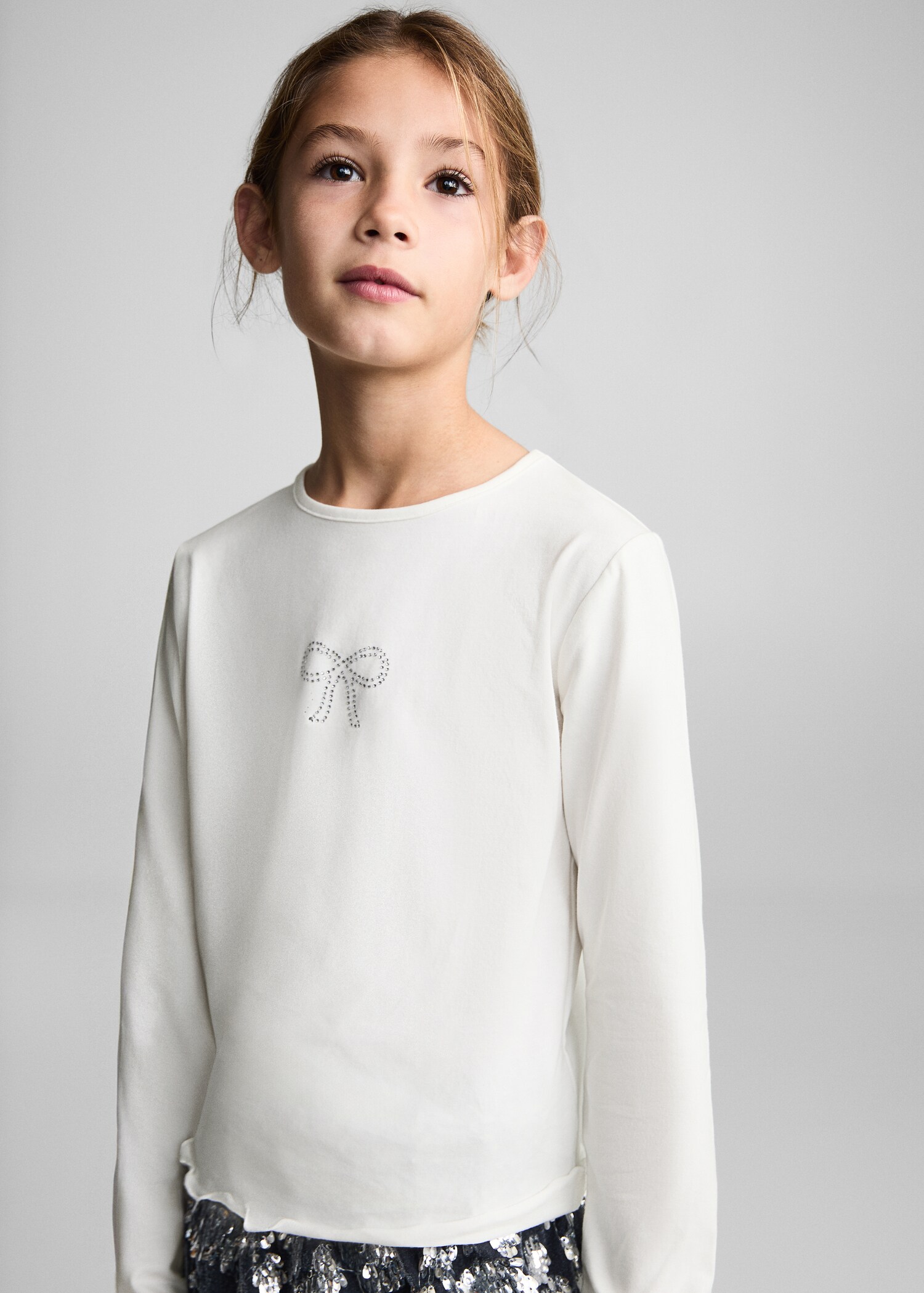 Strass cotton t-shirt - Medium plane