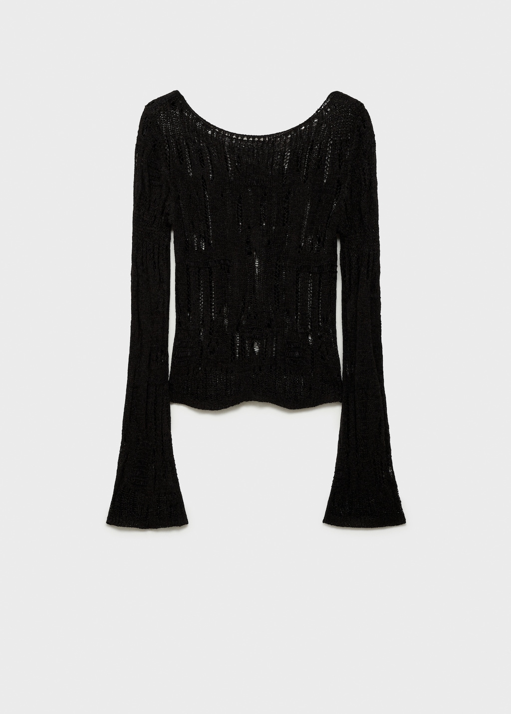 Éclat Flared Sleeve Knit Flared sleeve unstitched knit sweater - Women | MANGO Japan