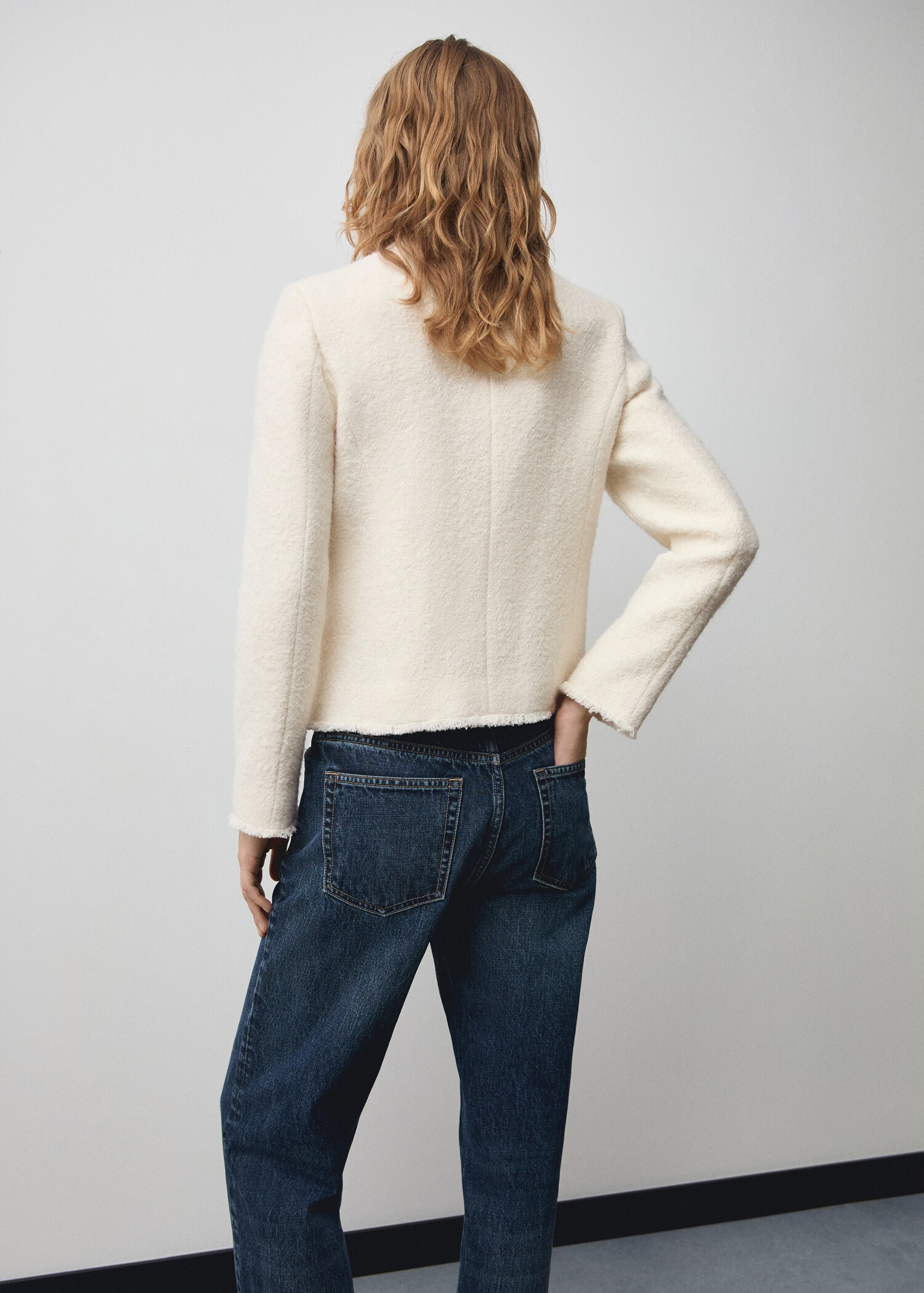 Veste en tweed à poches - Verso de l’article