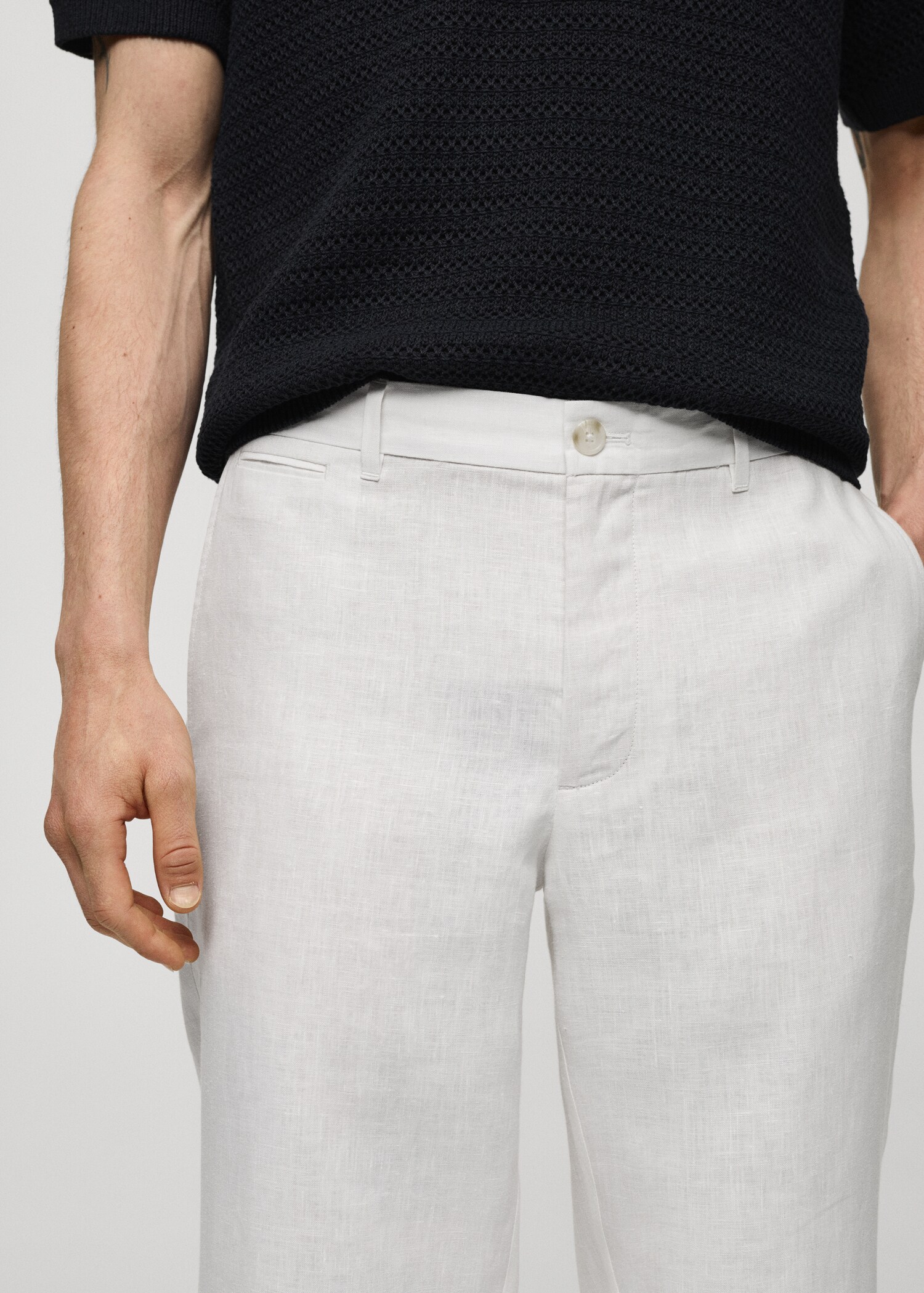 Pantalon 100 % lin slim fit - Détail de l'article 1
