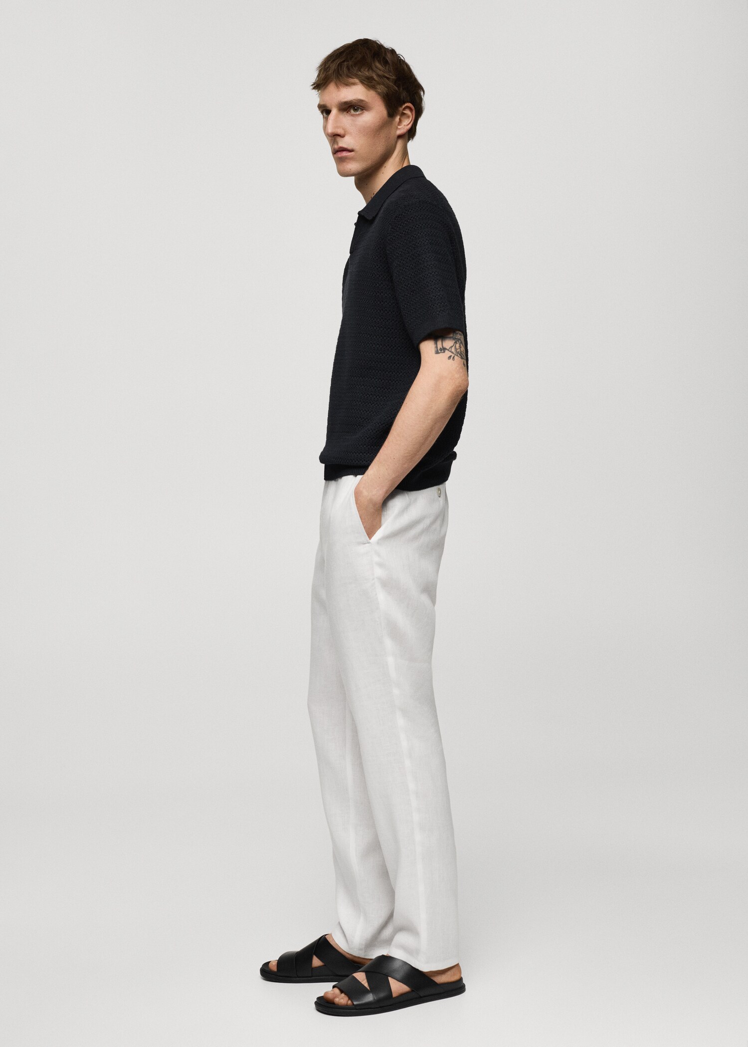 Pantalon 100 % lin slim fit - Détail de l'article 2