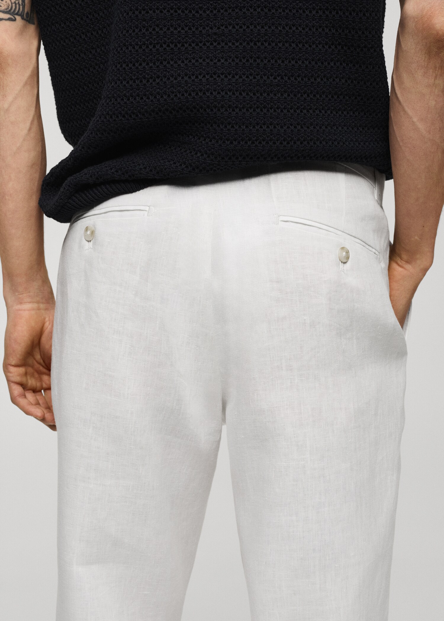 Pantalon 100 % lin slim fit - Détail de l'article 6