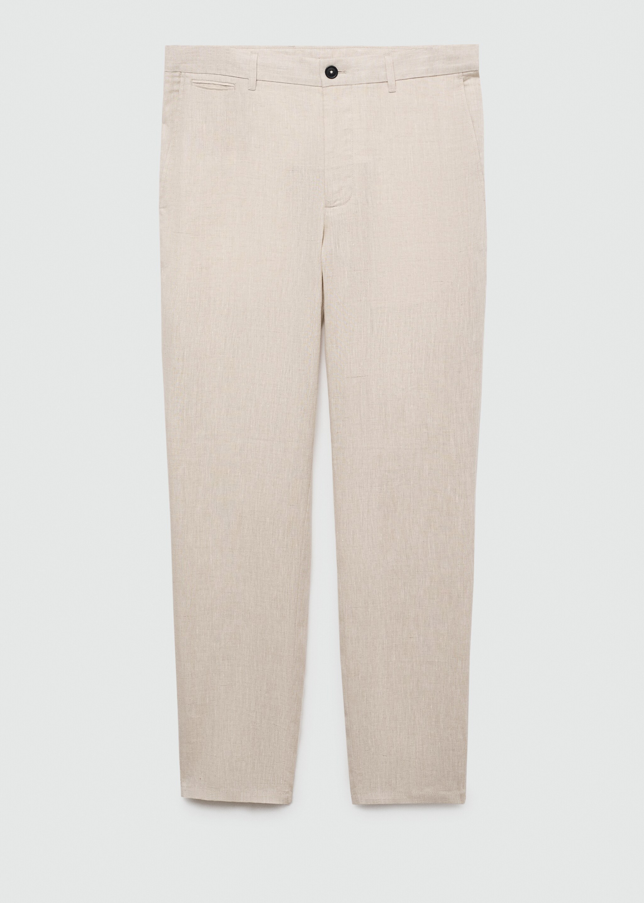Slim-fit 100% linen trousers - Article without model
