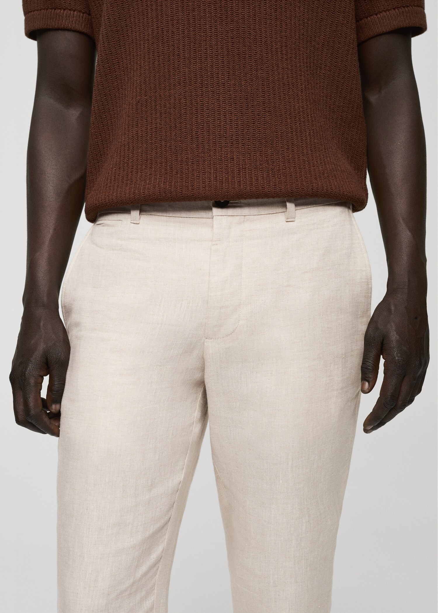 Pantalon 100 % lin slim fit - Détail de l'article 1