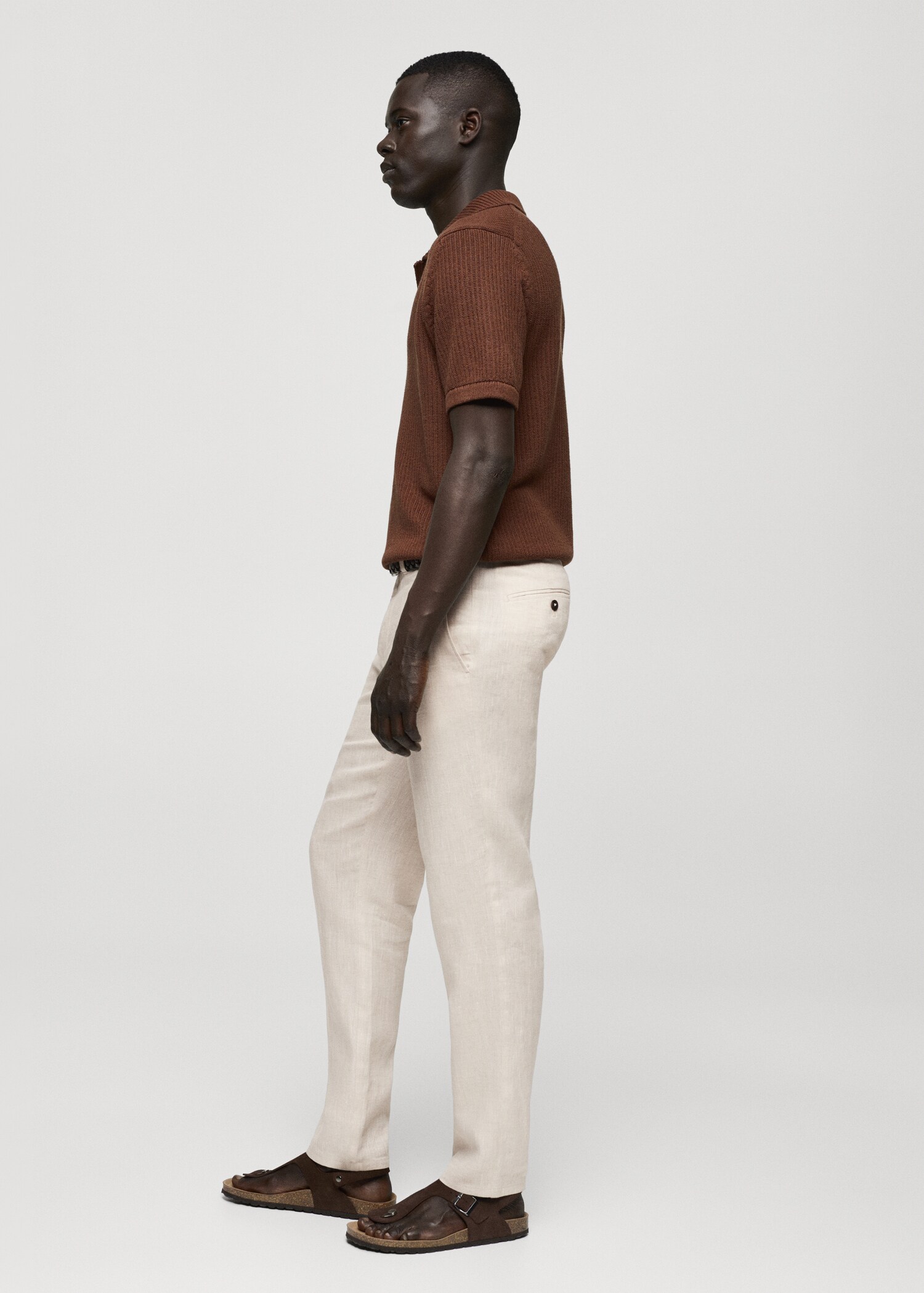 Pantalon 100 % lin slim fit - Détail de l'article 2