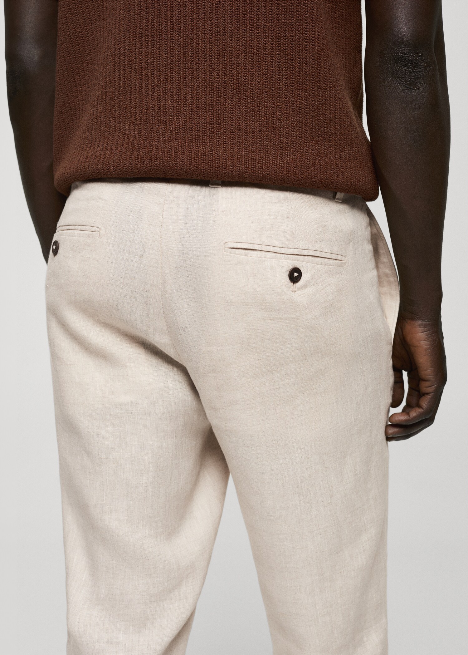 Pantalon 100 % lin slim fit - Détail de l'article 6