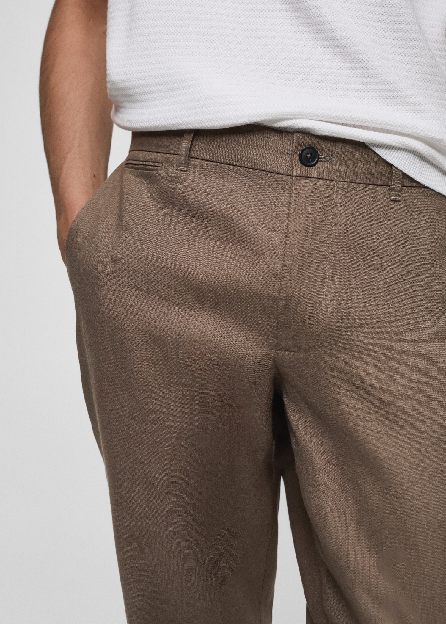 Pantalon 100 % lin slim fit - Détail de l'article 1