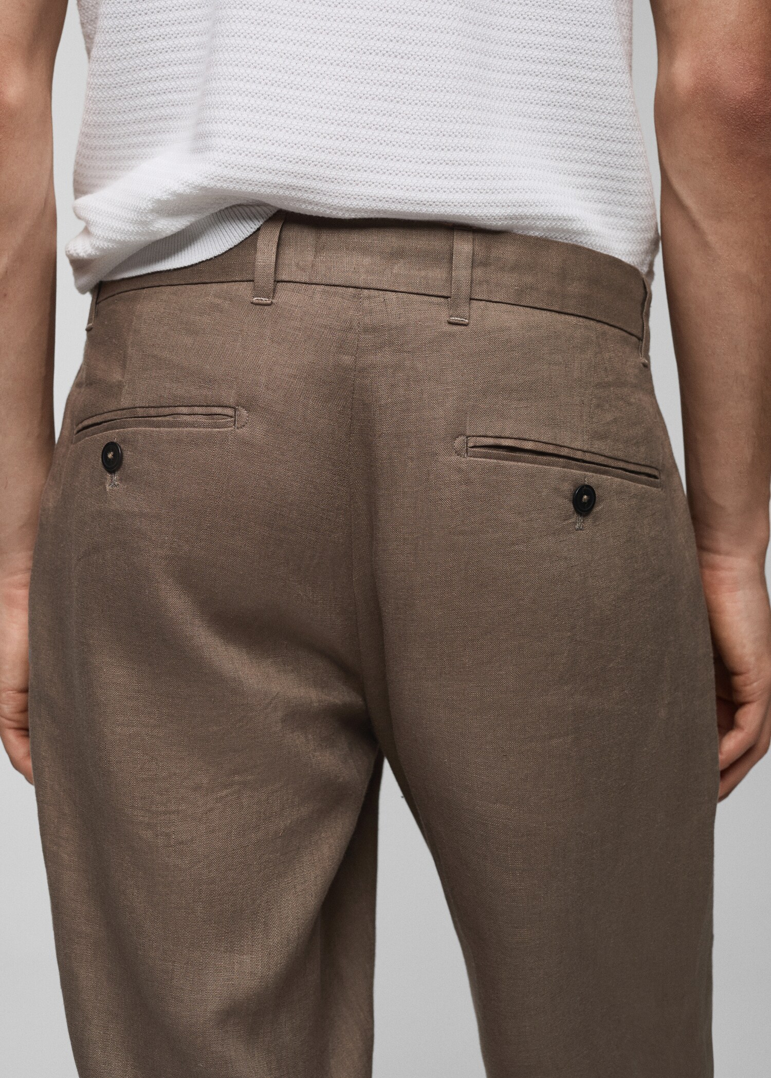 Pantalon 100 % lin slim fit - Détail de l'article 6