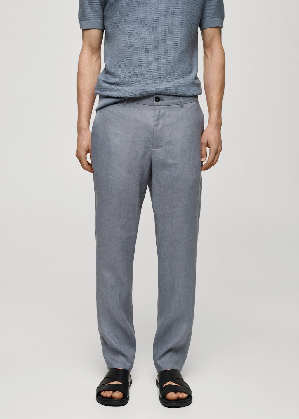 Mango Slim Fit-Hose aus 100 % Leinen