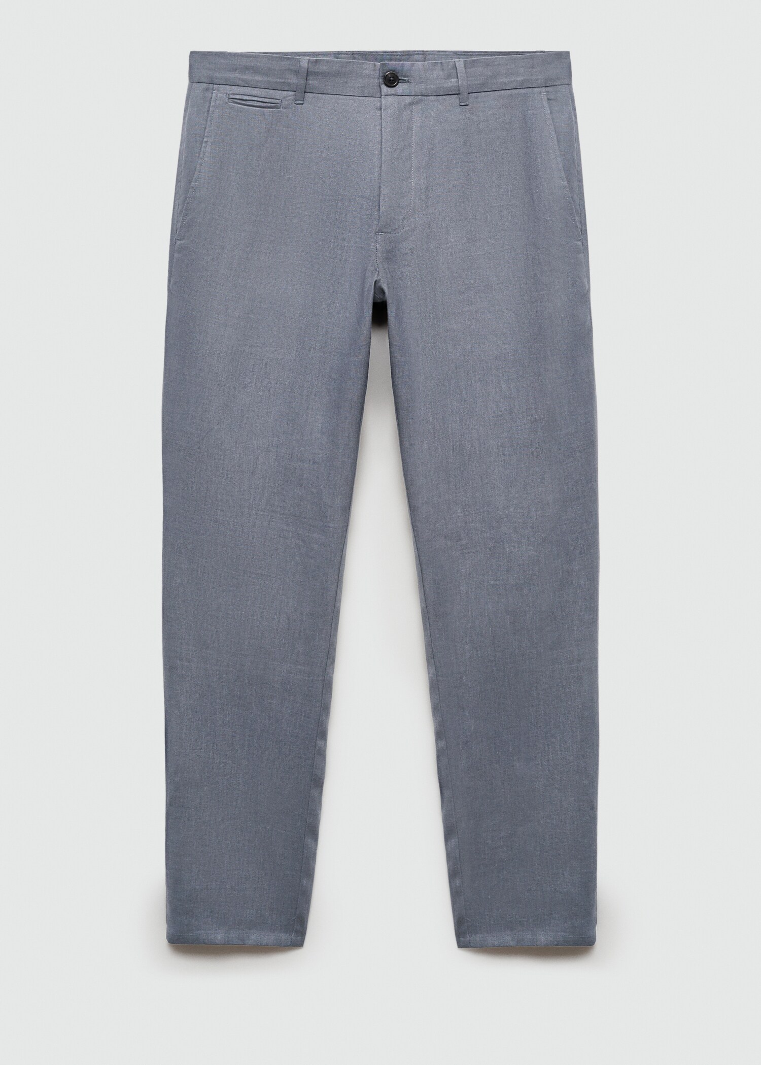 Slim-fit 100% linen trousers - Article without model