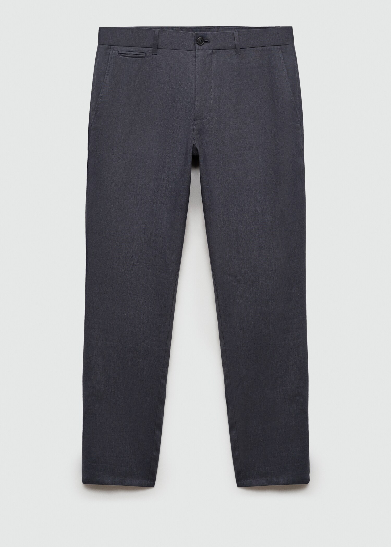 Slim-fit 100% linen pants - Article without model