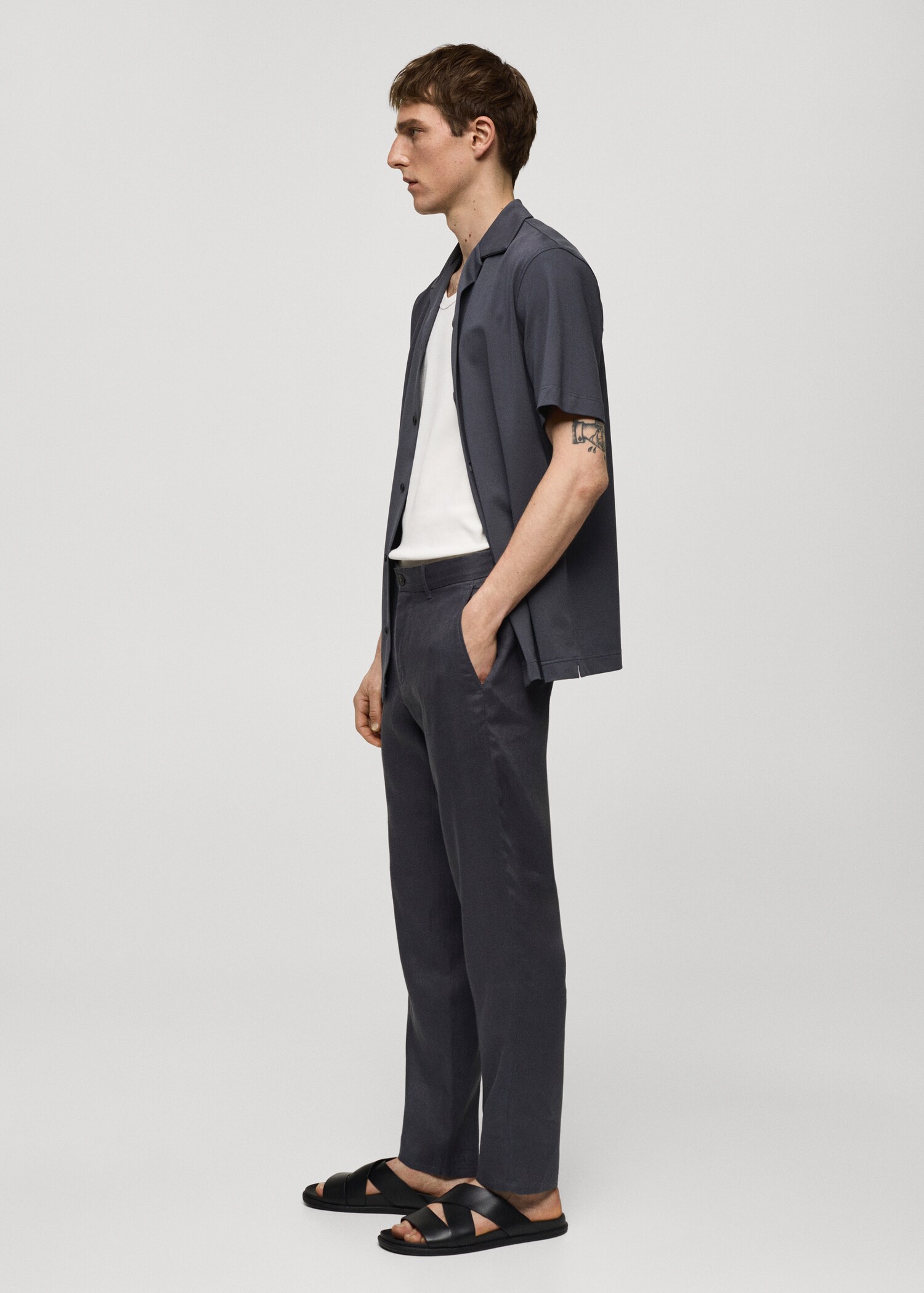Pantalon 100 % lin slim fit - Détail de l'article 2